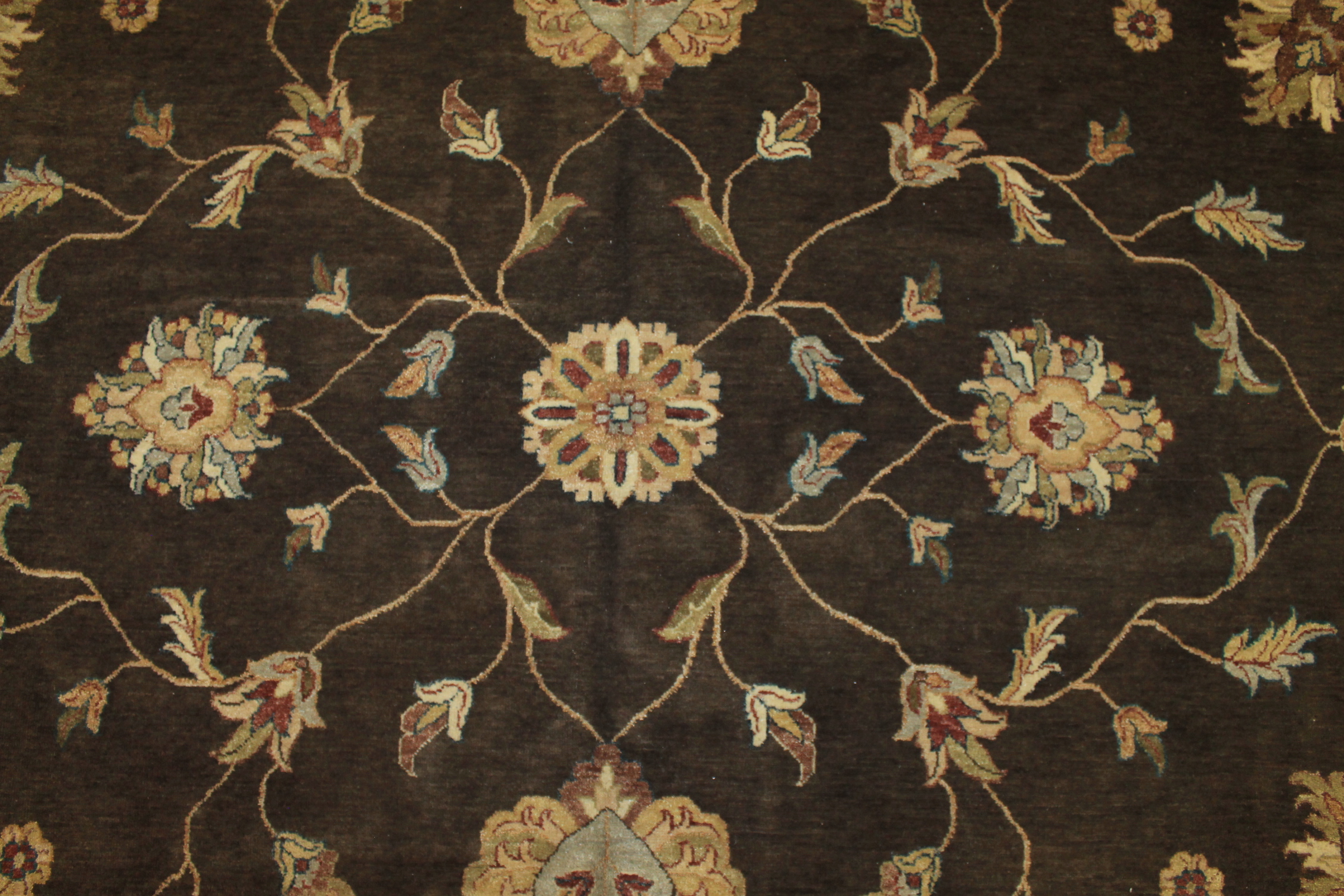 Clearance & Discount Rugs Sultan 12221 Lt. Brown - Chocolate & Ivory - Beige Hand Knotted Rug