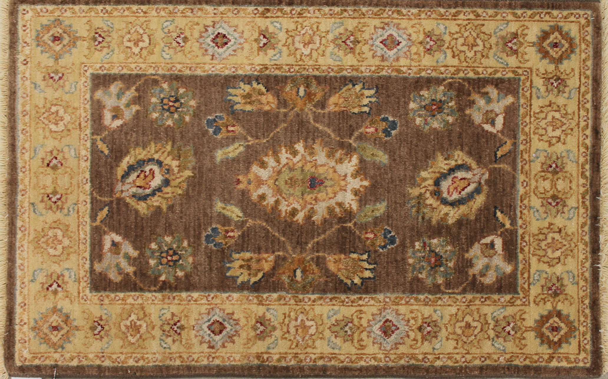 Clearance & Discount Rugs Sultan 12847 Lt. Brown - Chocolate & Ivory - Beige Hand Knotted Rug