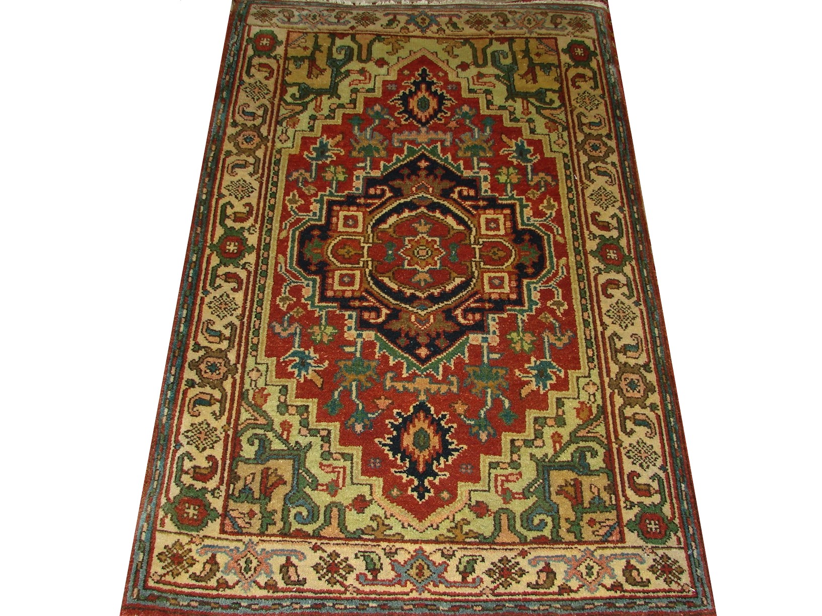 Clearance & Discount Rugs Nawab Serapi 12890  Rust - Orange & Ivory - Beige Hand Knotted Rug