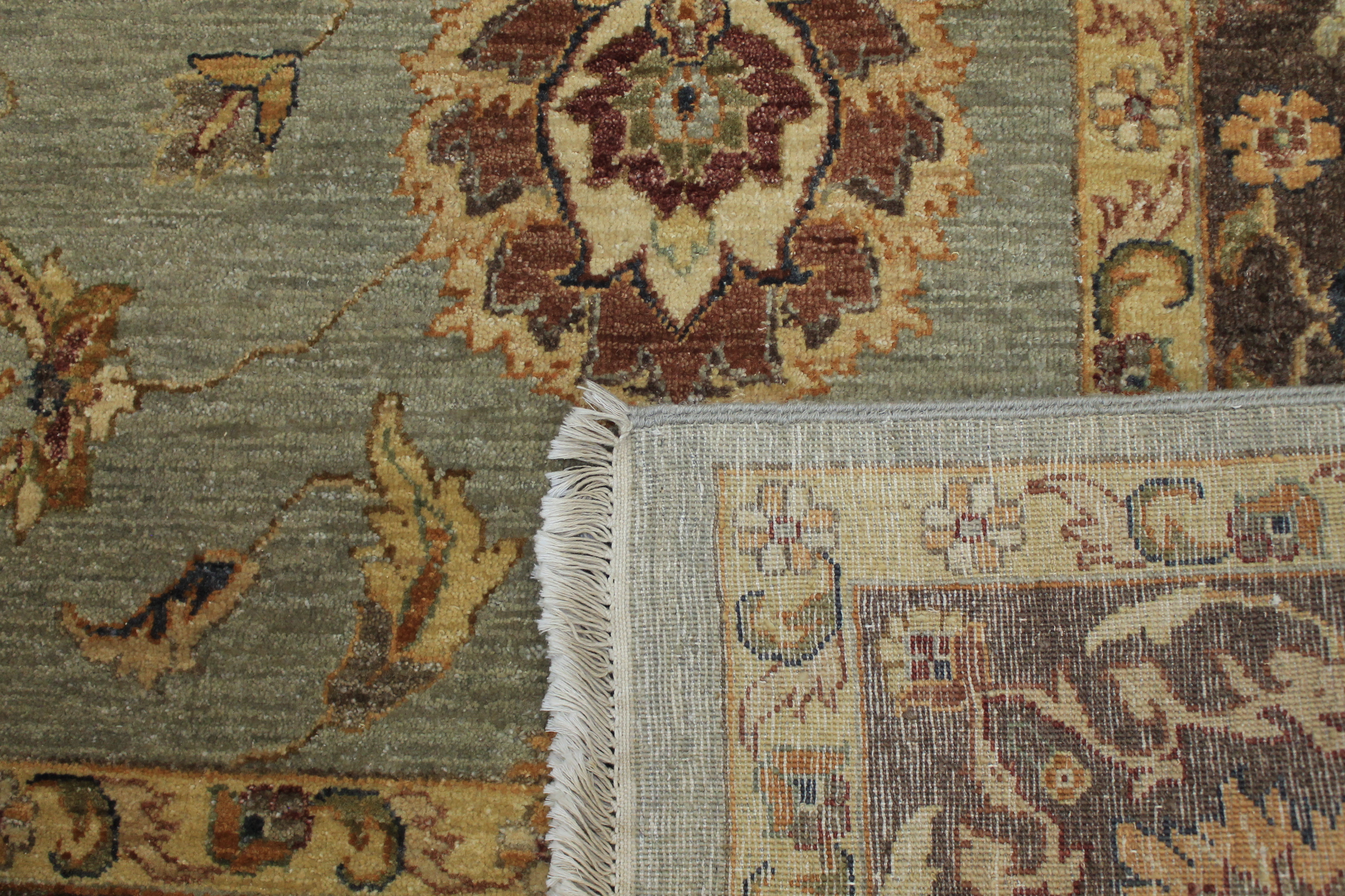 Clearance & Discount Rugs Sultan 12932 Lt. Blue - Blue & Lt. Brown - Chocolate Hand Knotted Rug