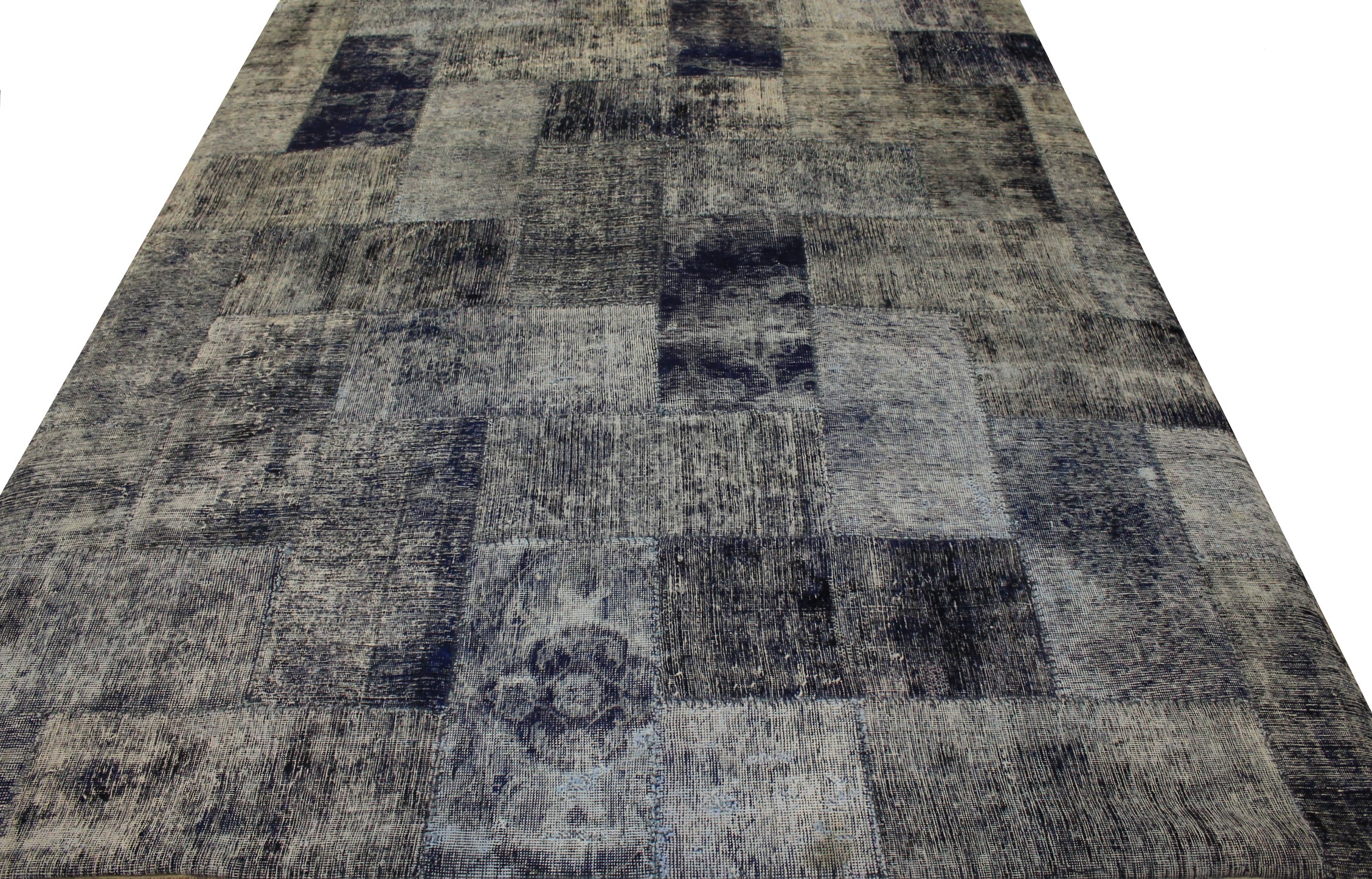 Clearance & Discount Rugs Patchwork 13001 Medium Blue - Navy Hand Knotted Rug