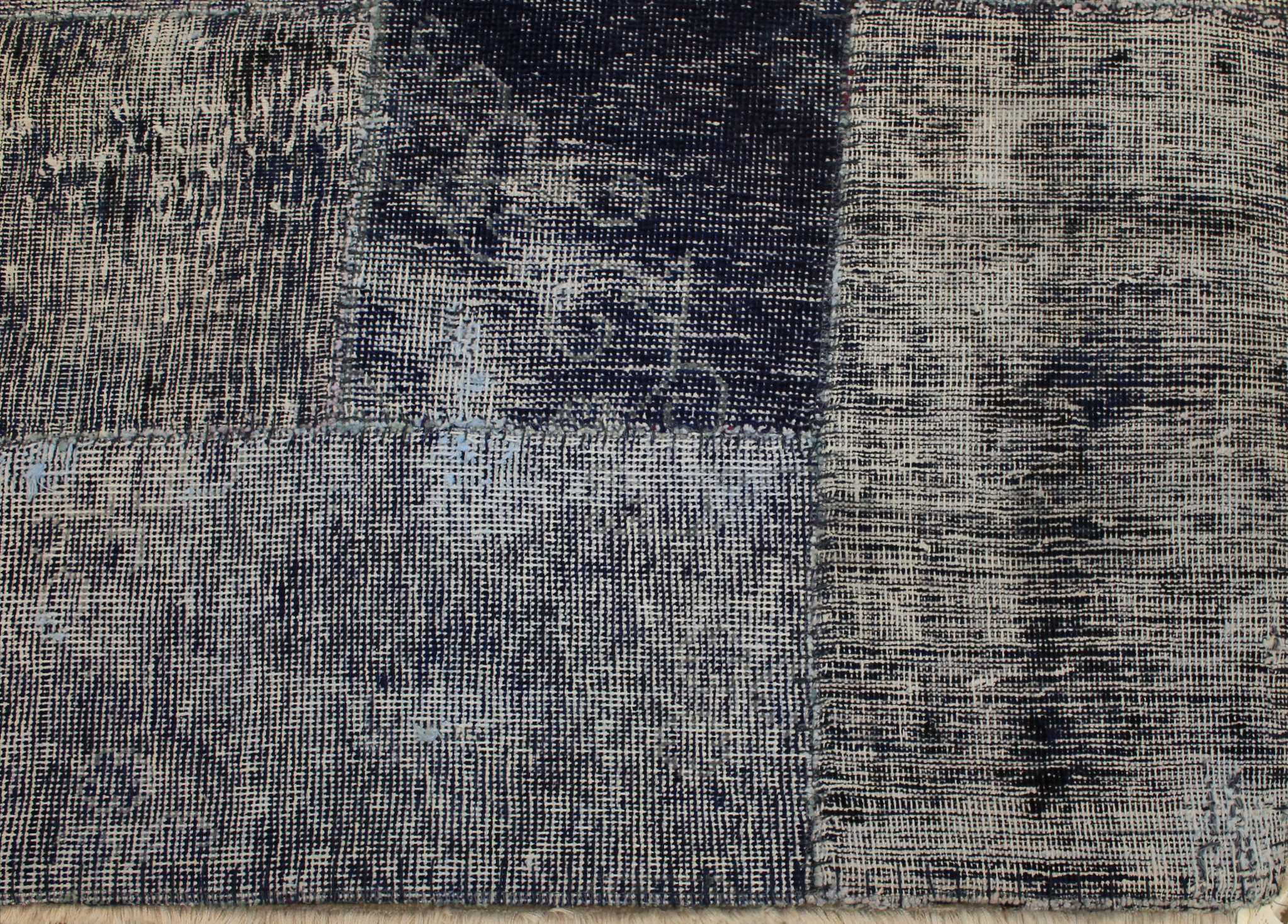 Clearance & Discount Rugs Patchwork 13001 Medium Blue - Navy Hand Knotted Rug