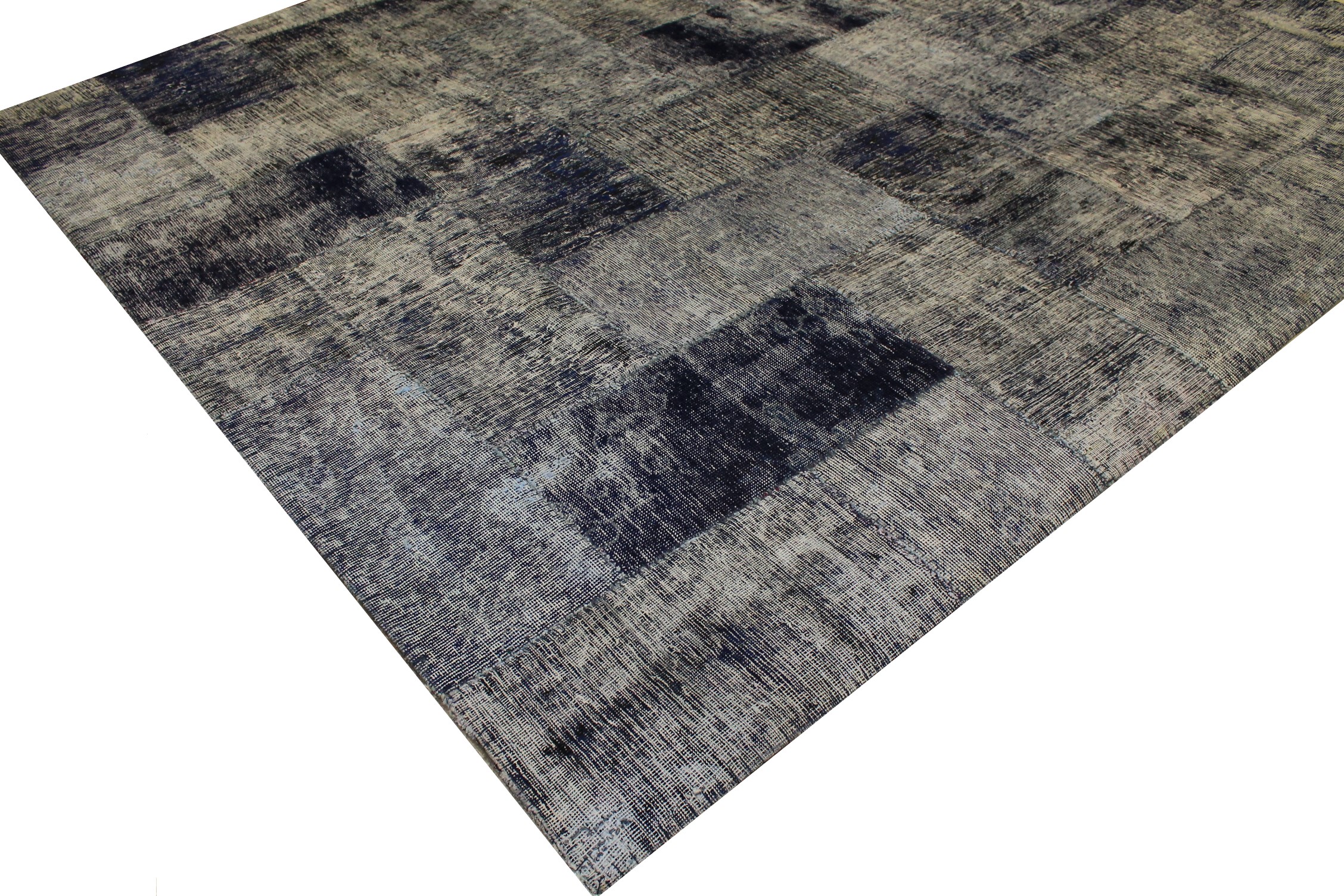 Clearance & Discount Rugs Patchwork 13001 Medium Blue - Navy Hand Knotted Rug