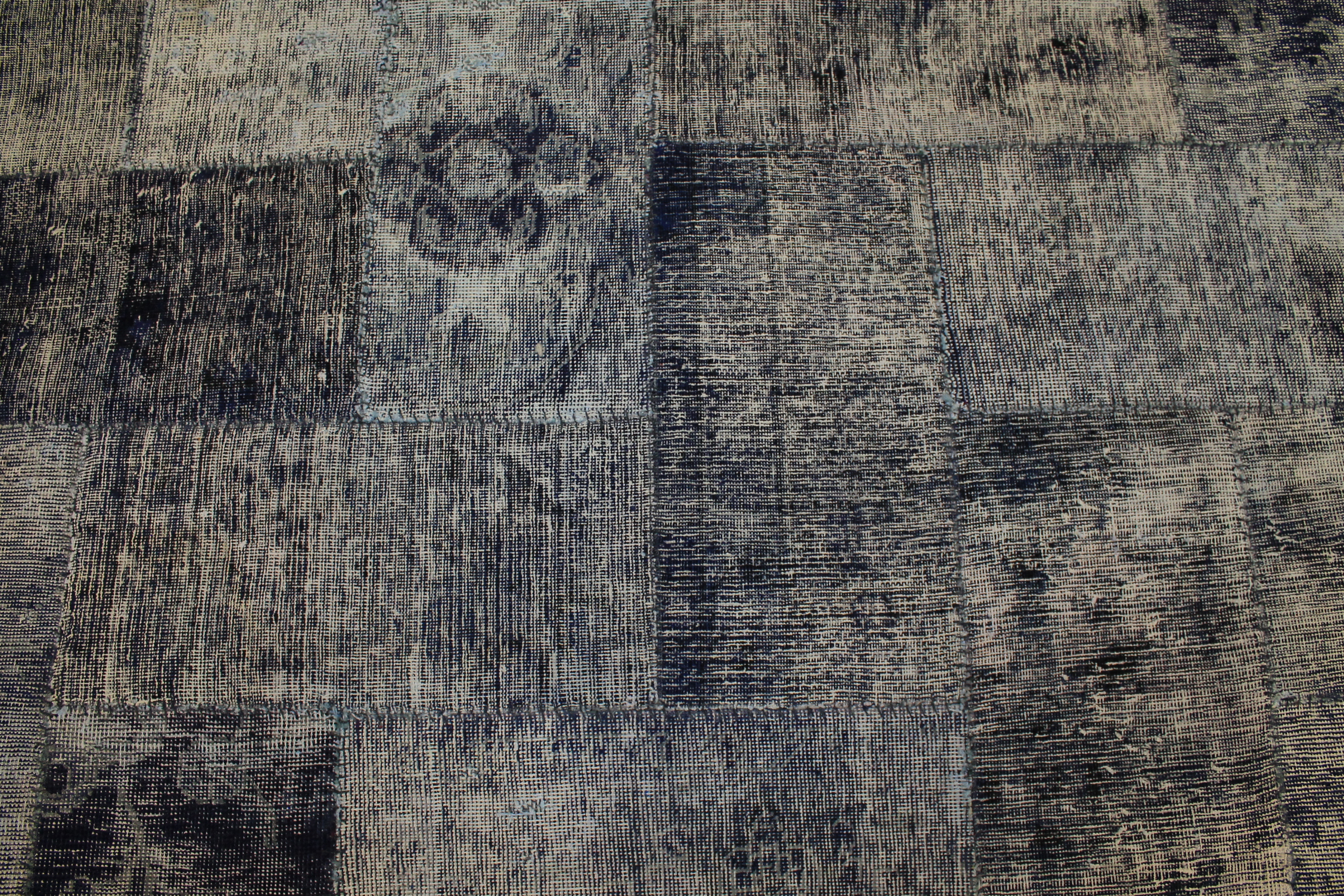 Clearance & Discount Rugs Patchwork 13001 Medium Blue - Navy Hand Knotted Rug