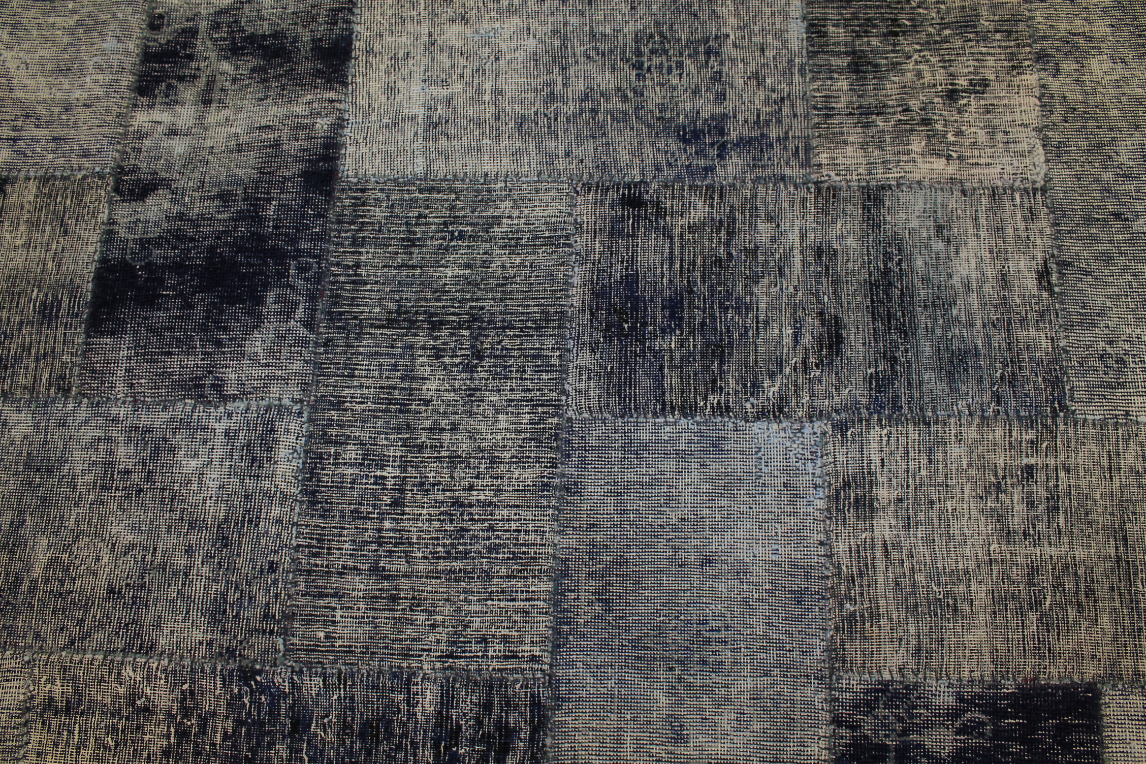 Clearance & Discount Rugs Patchwork 13001 Medium Blue - Navy Hand Knotted Rug