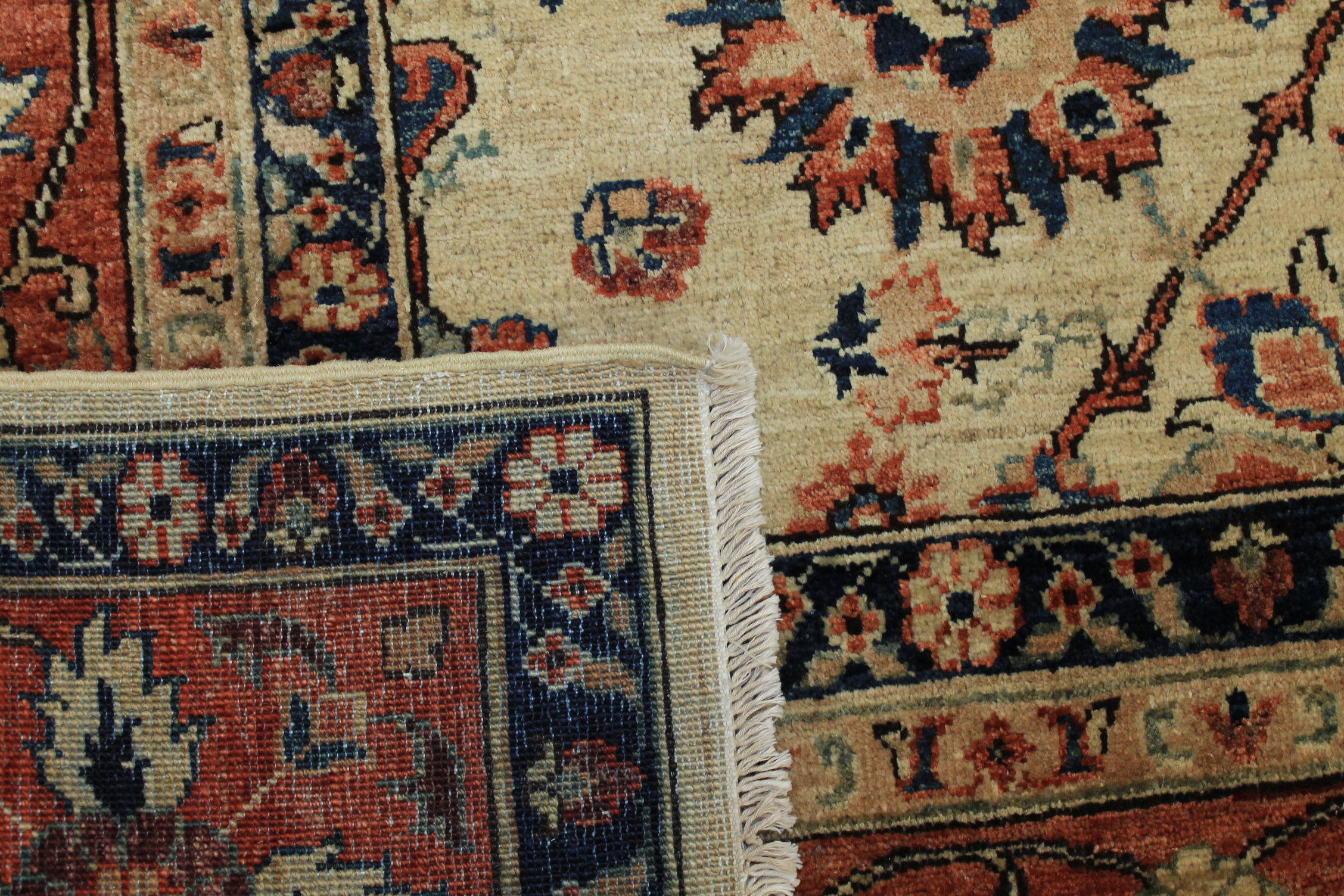 Clearance & Discount Rugs Chobi 13038 Ivory - Beige & Rust - Orange Hand Knotted Rug