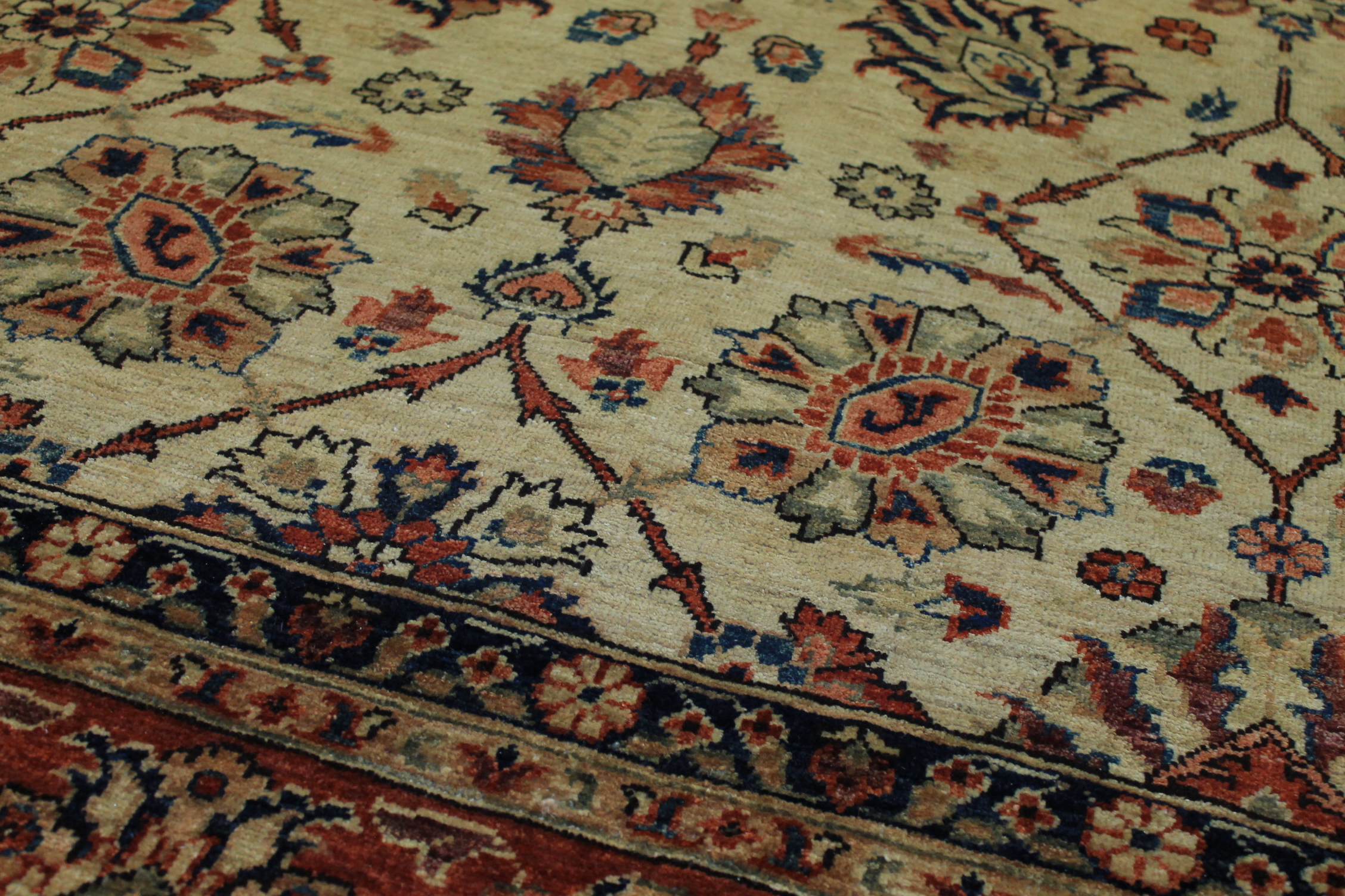 Clearance & Discount Rugs Chobi 13038 Ivory - Beige & Rust - Orange Hand Knotted Rug