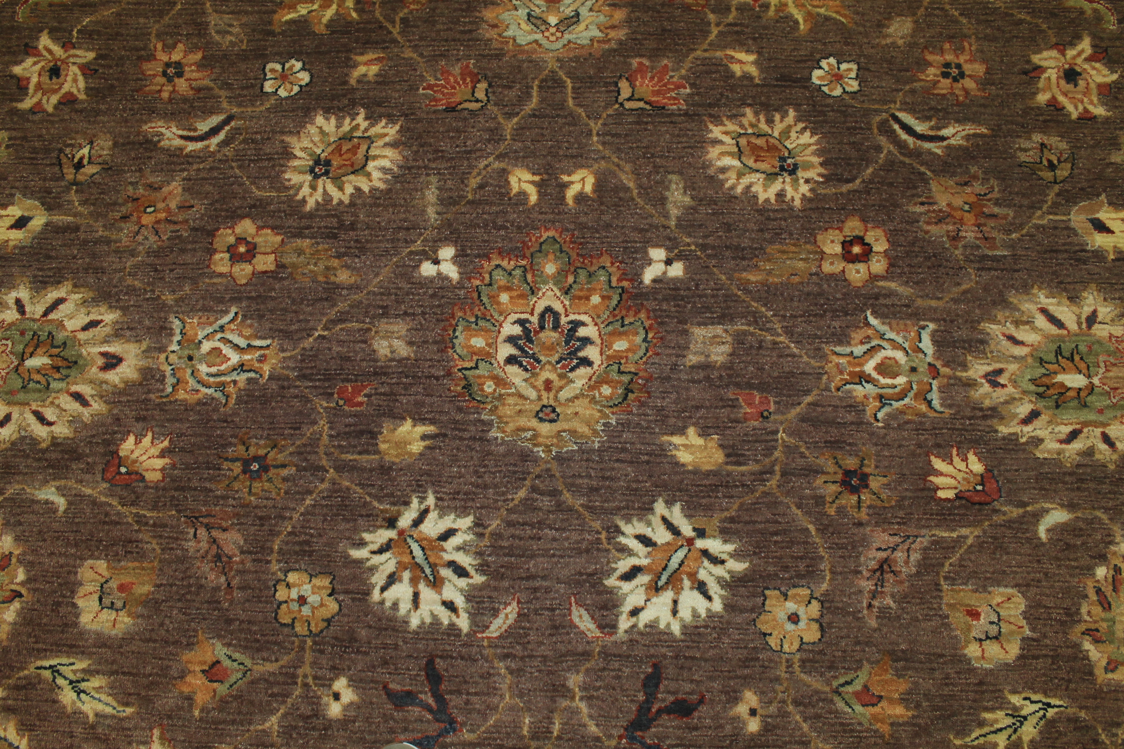 Clearance & Discount Rugs Sultan 13134 Lt. Brown - Chocolate & Lt. Green Hand Knotted Rug