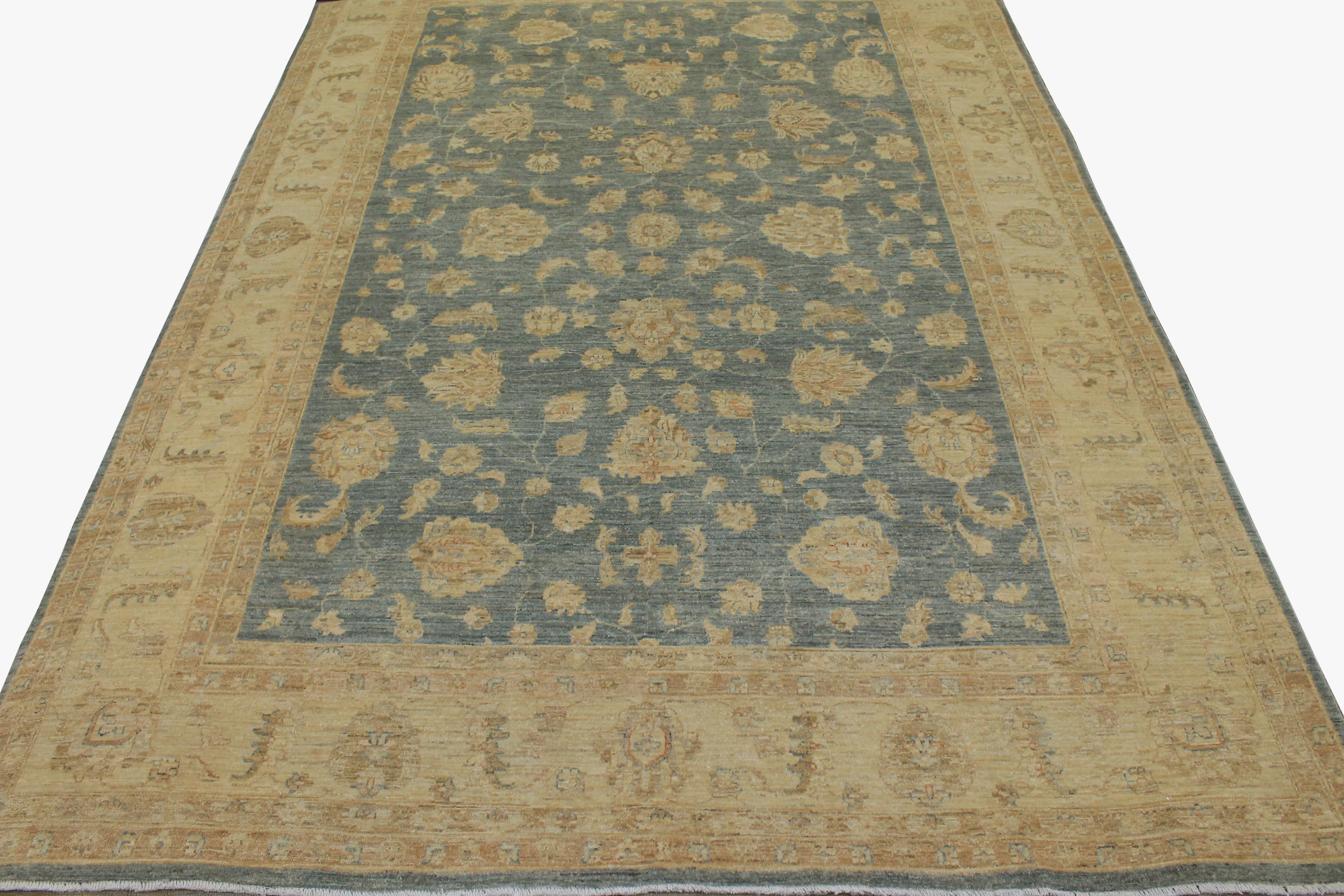 Clearance & Discount Rugs Chobi 13231 Lt. Blue - Blue & Lt. Gold - Gold Hand Knotted Rug