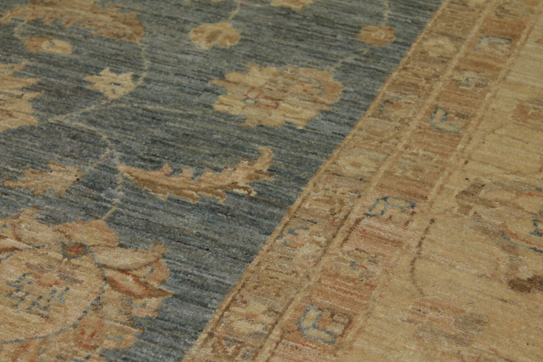 Clearance & Discount Rugs Chobi 13231 Lt. Blue - Blue & Lt. Gold - Gold Hand Knotted Rug