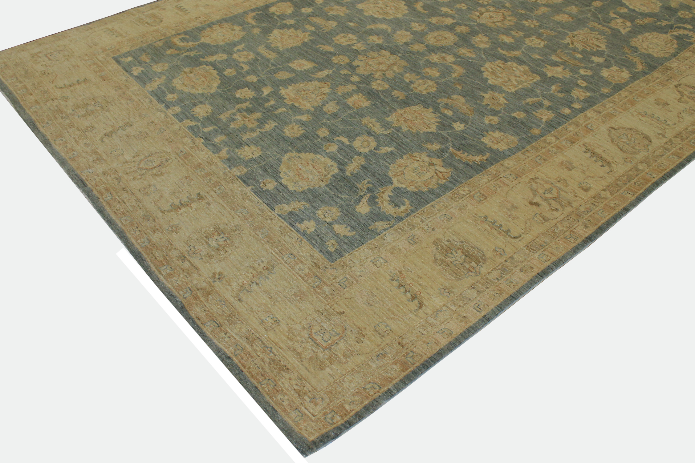 Clearance & Discount Rugs Chobi 13231 Lt. Blue - Blue & Lt. Gold - Gold Hand Knotted Rug