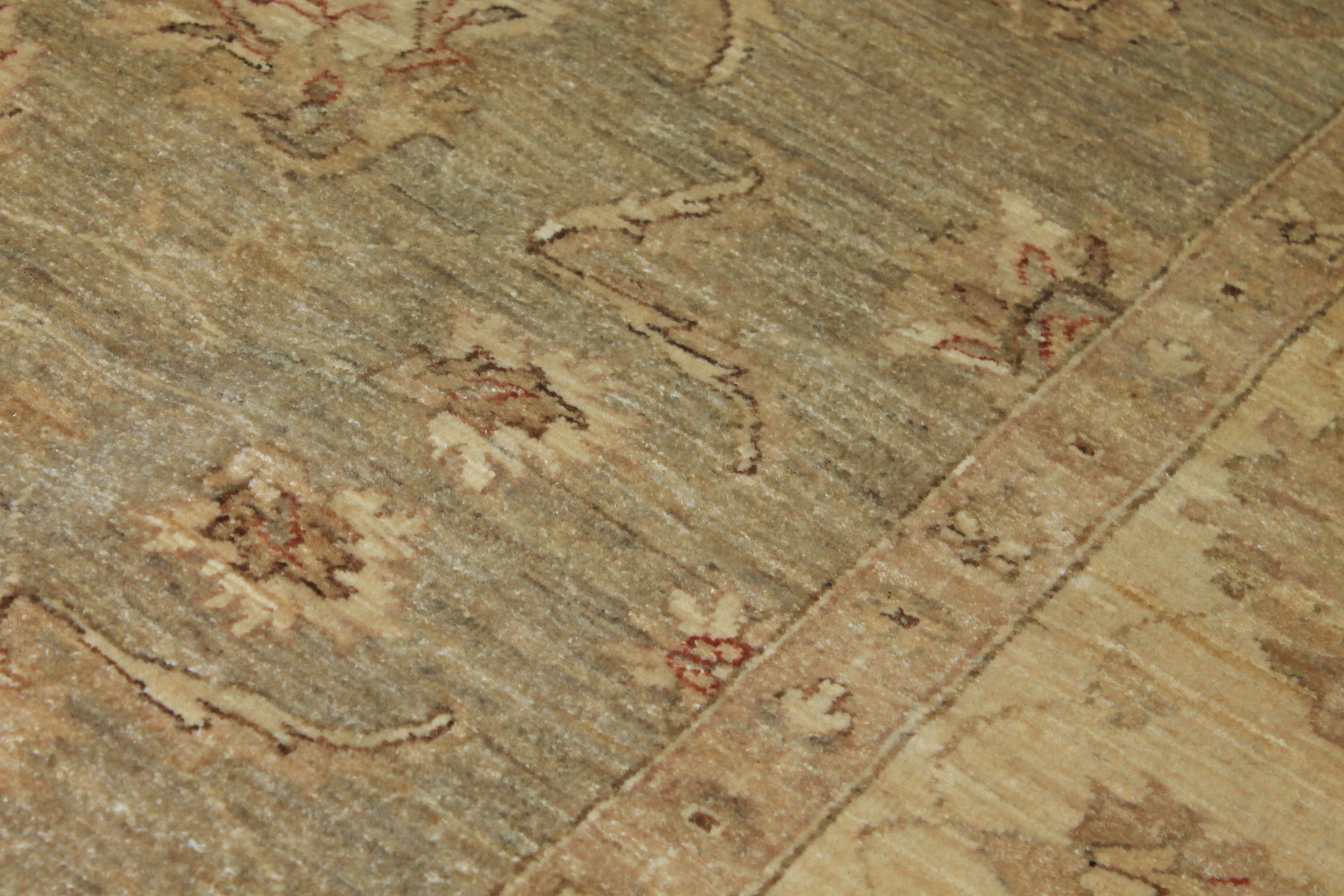 Clearance & Discount Rugs Chobi 13352 Aqua - Lt.Green & Lt. Gold - Gold Hand Knotted Rug