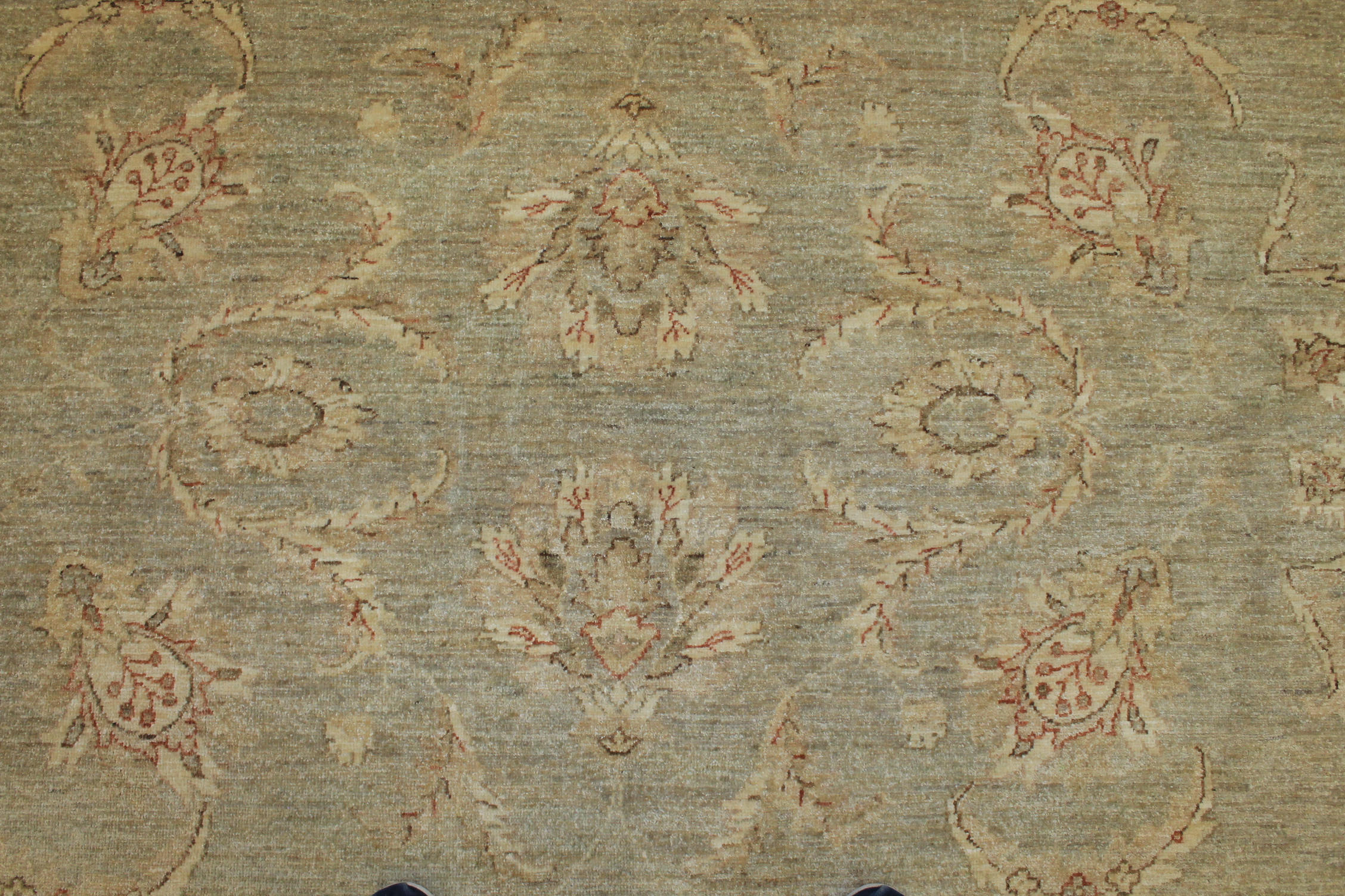 Clearance & Discount Rugs Chobi 13352 Aqua - Lt.Green & Lt. Gold - Gold Hand Knotted Rug