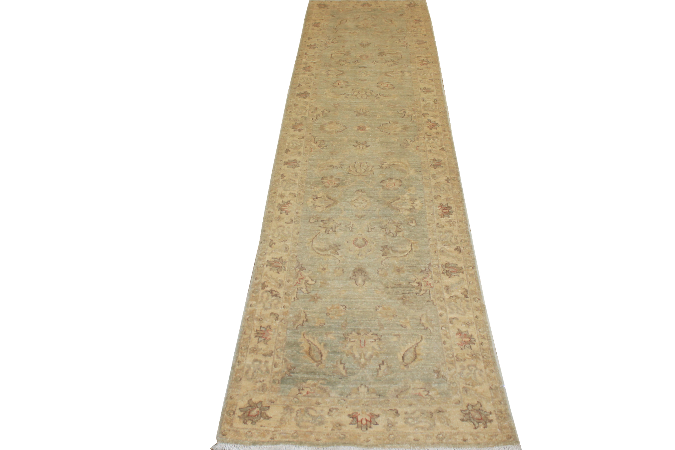 Clearance & Discount Rugs Chobi 13585 Lt. Blue - Blue & Ivory - Beige Hand Knotted Rug