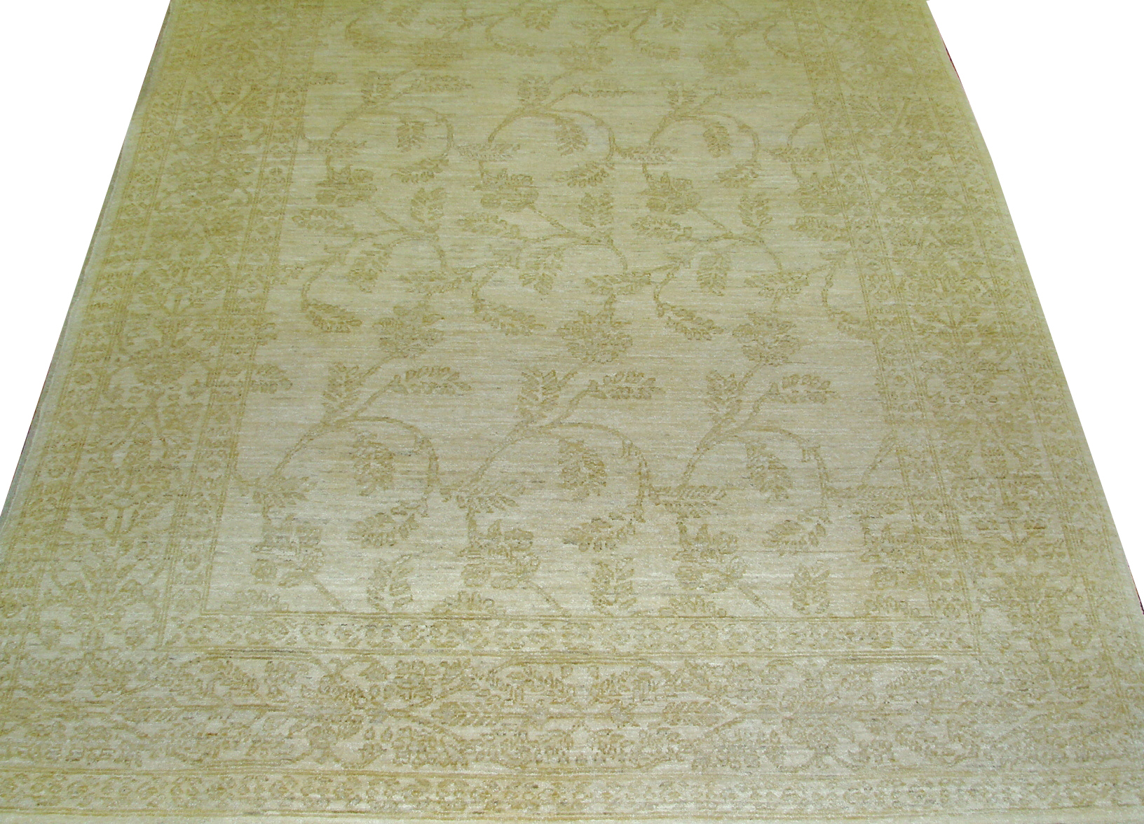 Clearance & Discount Rugs Chobi 13677 Ivory - Beige & Lt. Gold - Gold Hand Knotted Rug