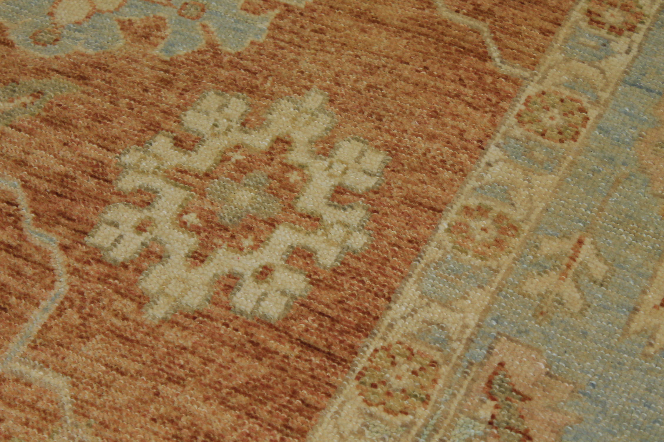 Clearance & Discount Rugs Chobi 13758 Rust - Orange & Lt. Green Hand Knotted Rug