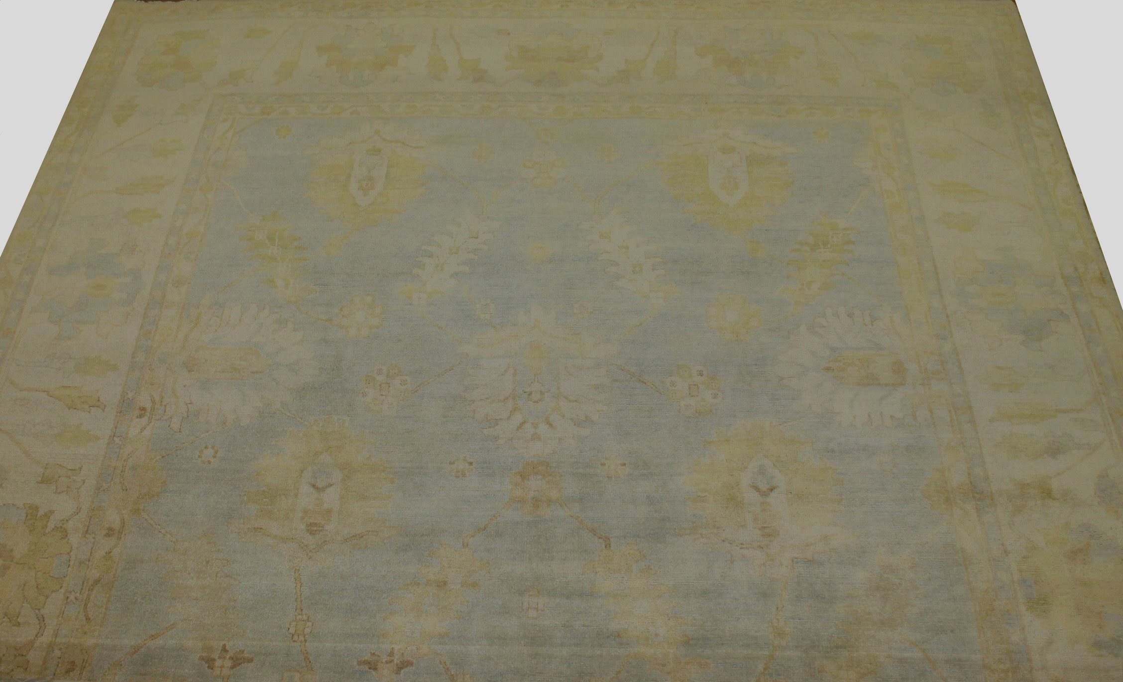 Clearance & Discount Rugs Chobi 13768 Lt. Blue - Blue & Ivory - Beige Hand Knotted Rug