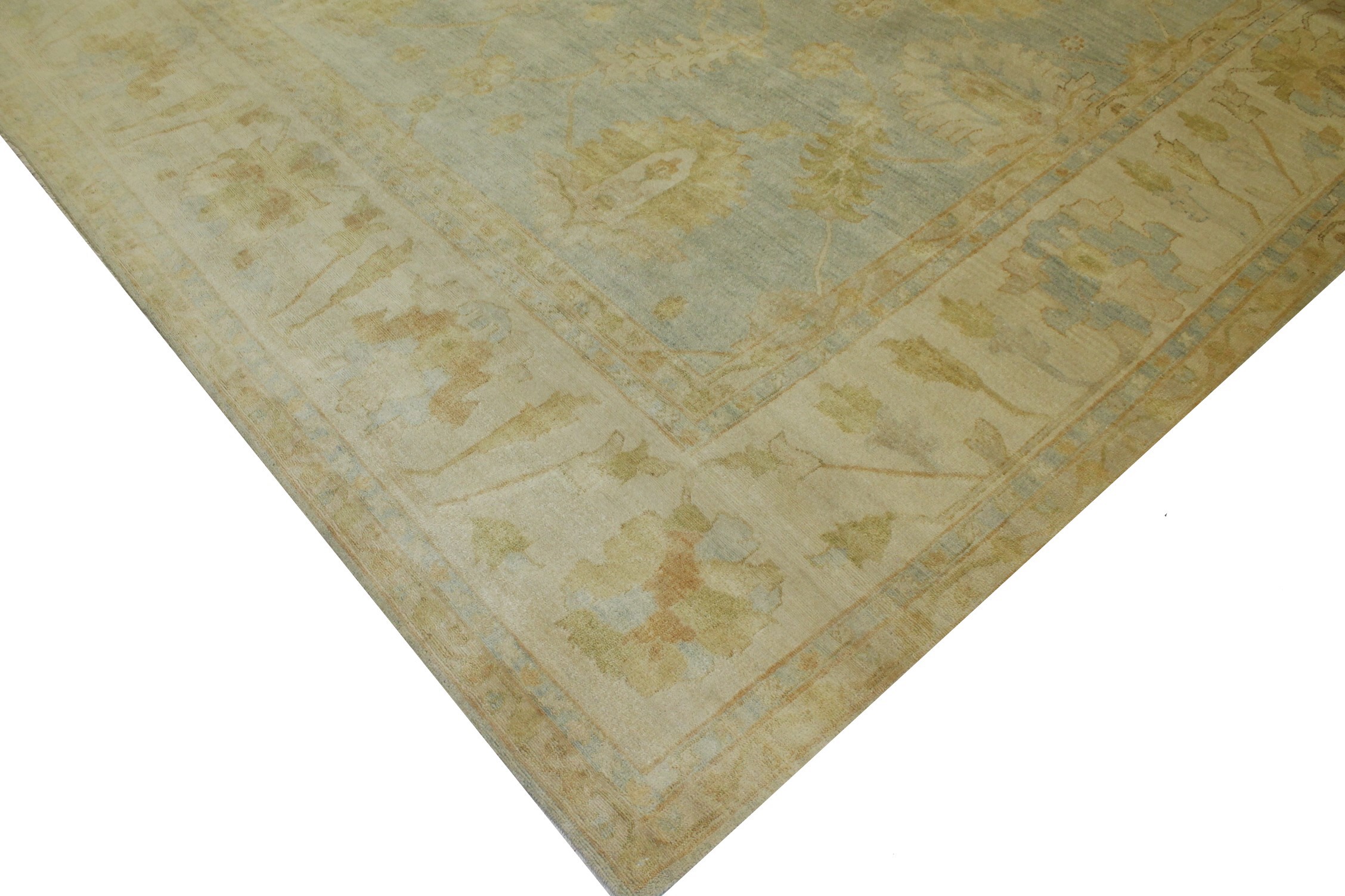 Clearance & Discount Rugs Chobi 13768 Lt. Blue - Blue & Ivory - Beige Hand Knotted Rug