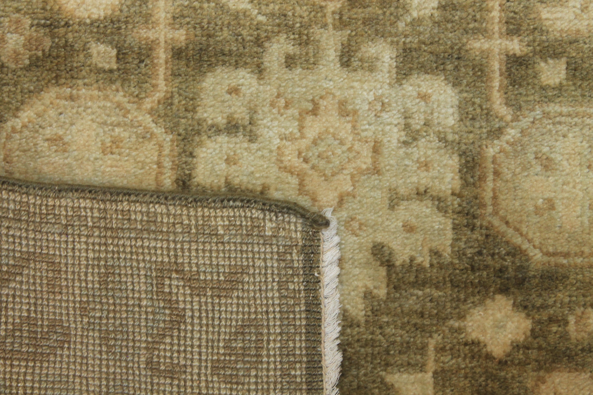 Clearance & Discount Rugs 13823 13823 Lt. Brown - Chocolate & Ivory - Beige Hand Knotted Rug