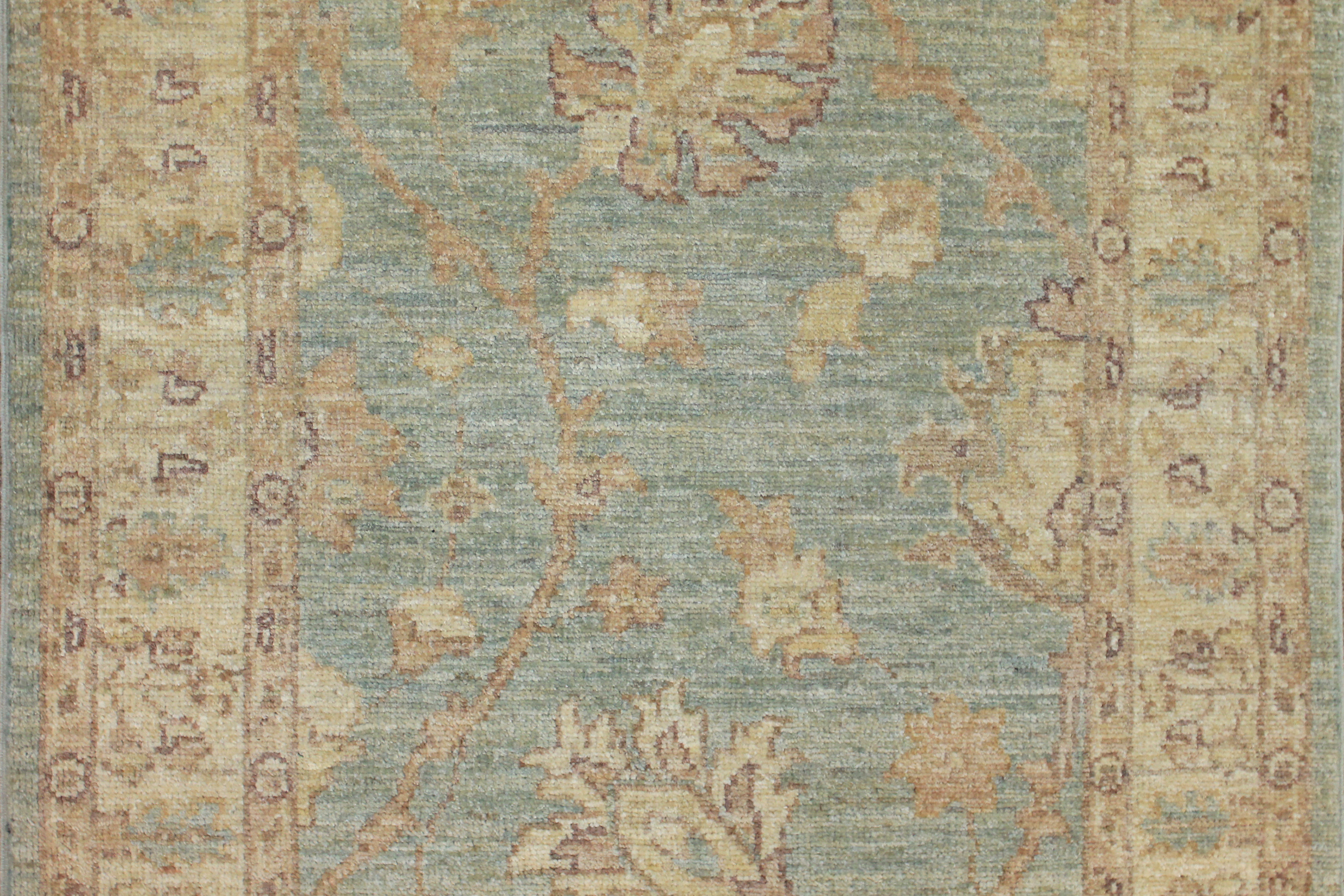 Clearance & Discount Rugs Chobi 13889 Lt. Blue - Blue & Ivory - Beige Hand Knotted Rug