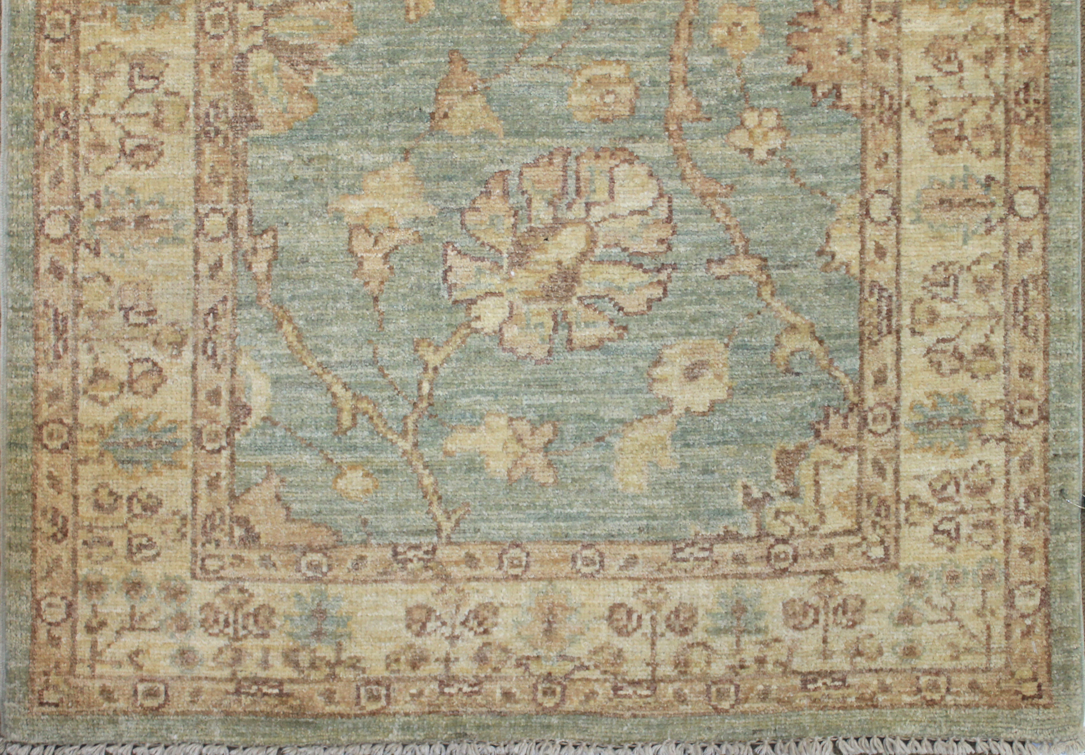 Clearance & Discount Rugs Chobi 13889 Lt. Blue - Blue & Ivory - Beige Hand Knotted Rug