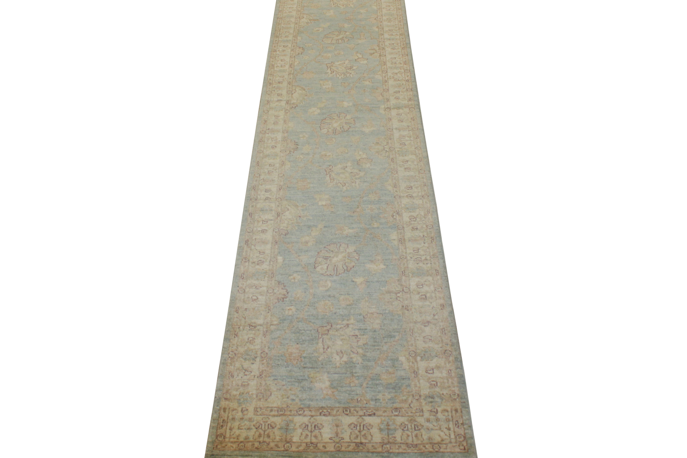 Clearance & Discount Rugs Chobi 13889 Lt. Blue - Blue & Ivory - Beige Hand Knotted Rug