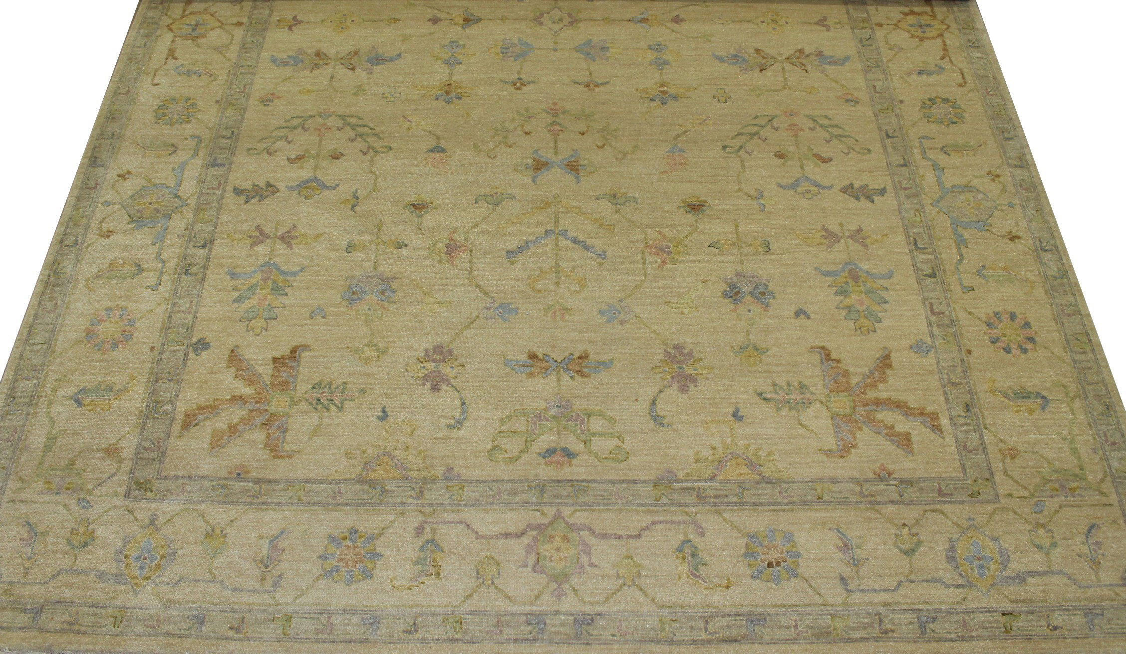 Clearance & Discount Rugs Sultan 14068 Ivory - Beige Hand Knotted Rug