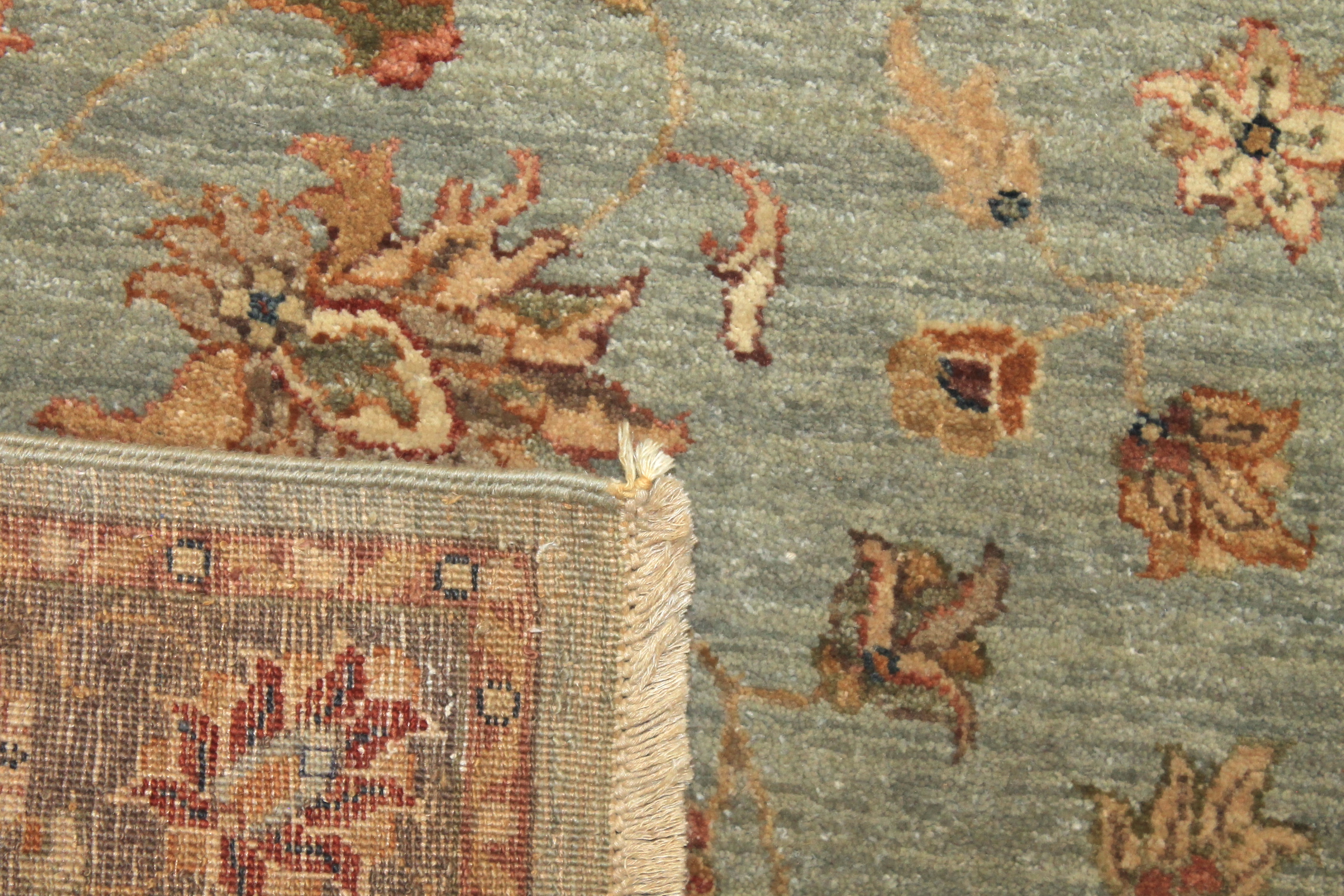 Clearance & Discount Rugs Sultan 14079 Lt. Blue - Blue & Lt. Brown - Chocolate Hand Knotted Rug