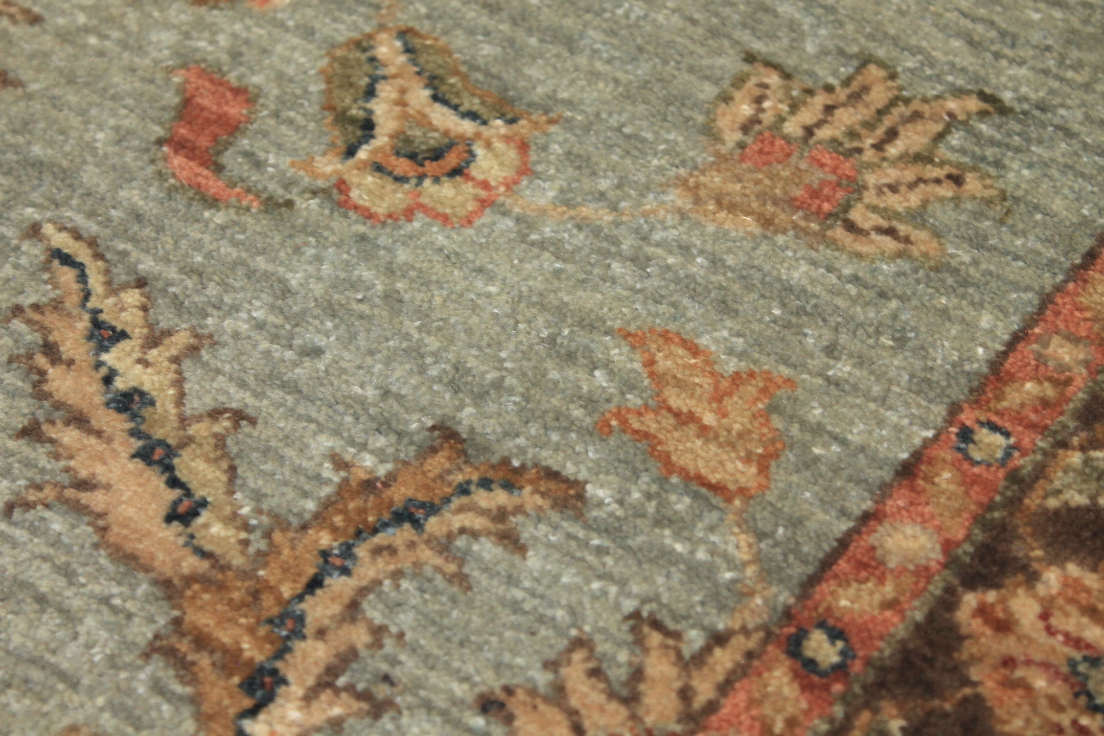 Clearance & Discount Rugs Sultan 14079 Lt. Blue - Blue & Lt. Brown - Chocolate Hand Knotted Rug