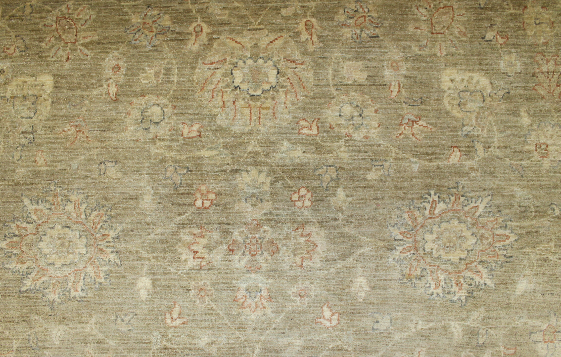 Clearance & Discount Rugs Chobi 14210 Lt.Green & Ivory - Beige Hand Knotted Rug