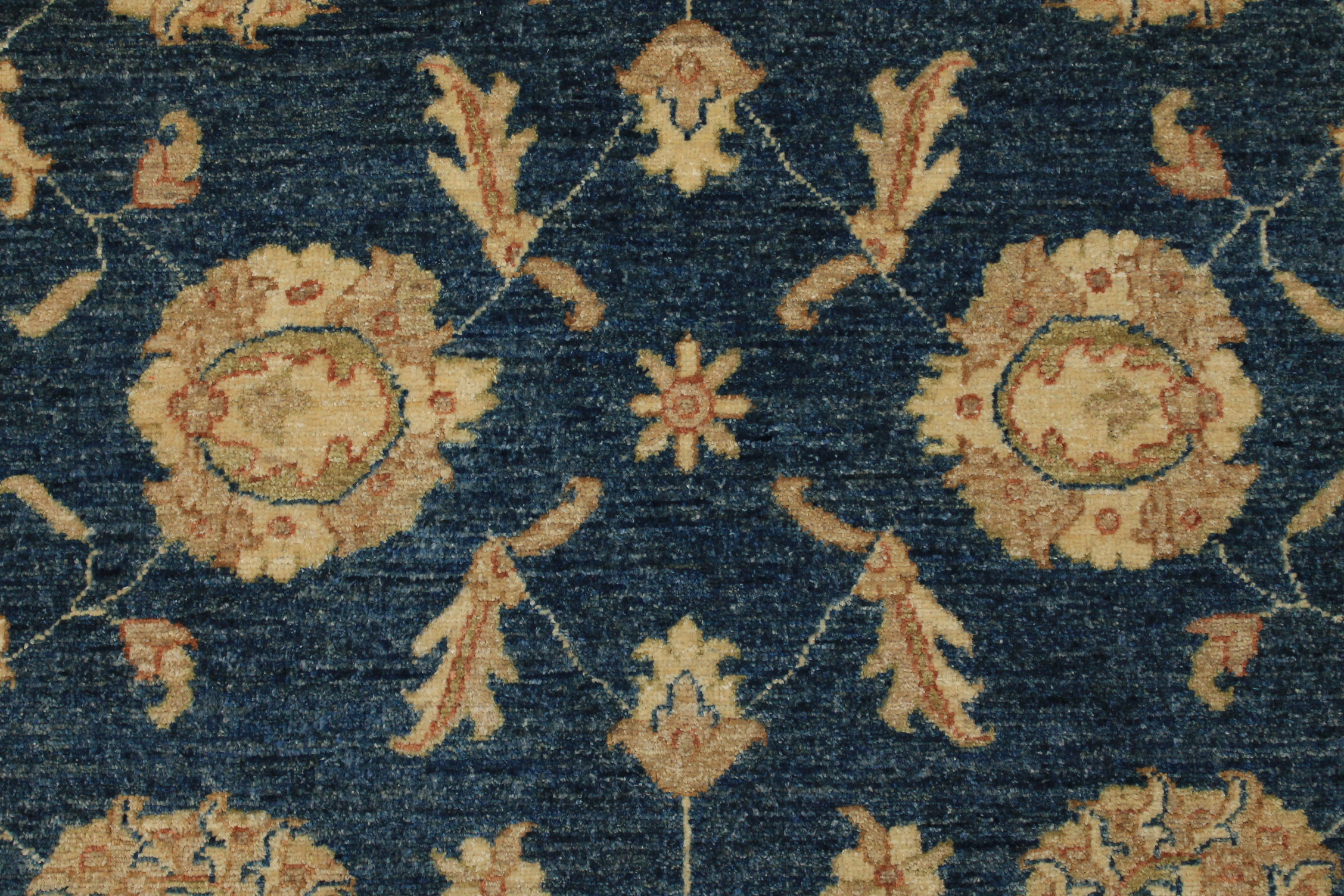 Clearance & Discount Rugs Chobi 14217 Medium Blue - Navy & Ivory - Beige Hand Knotted Rug