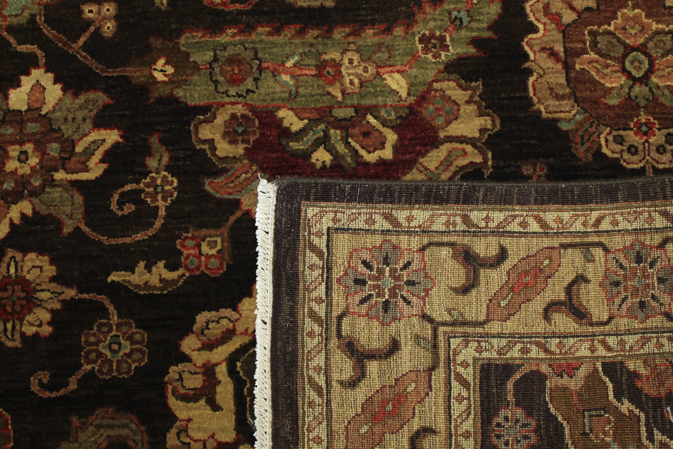 Clearance & Discount Rugs Khyber 14302 Lt. Brown - Chocolate & Lt. Gold - Gold Hand Knotted Rug
