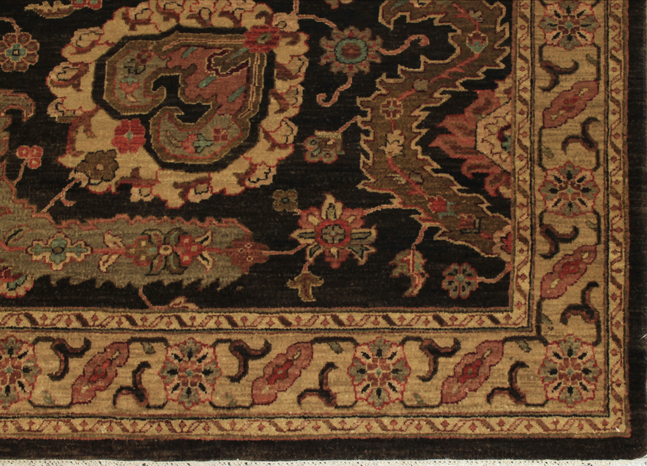 Clearance & Discount Rugs Khyber 14302 Lt. Brown - Chocolate & Lt. Gold - Gold Hand Knotted Rug