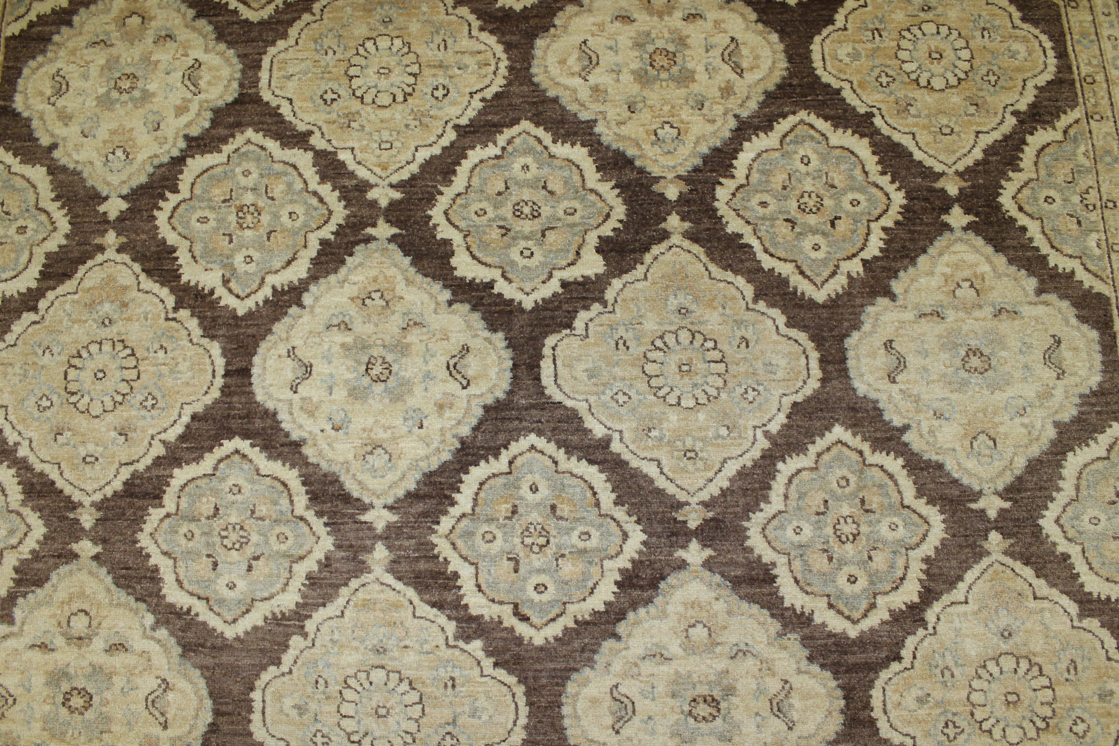 Clearance & Discount Rugs Chobi 14371 Lt. Brown - Chocolate & Lt. Blue - Blue Hand Knotted Rug