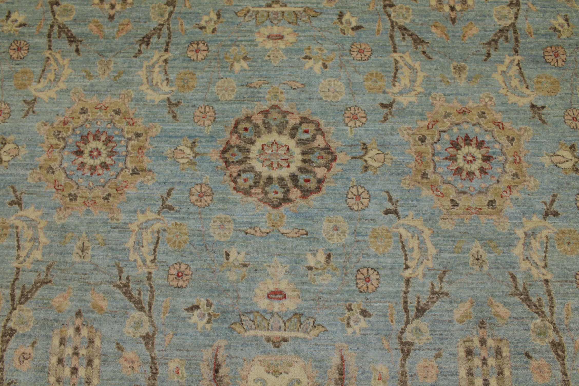 Clearance & Discount Rugs Chobi 14375 Lt. Blue - Blue & Lt. Brown - Chocolate Hand Knotted Rug
