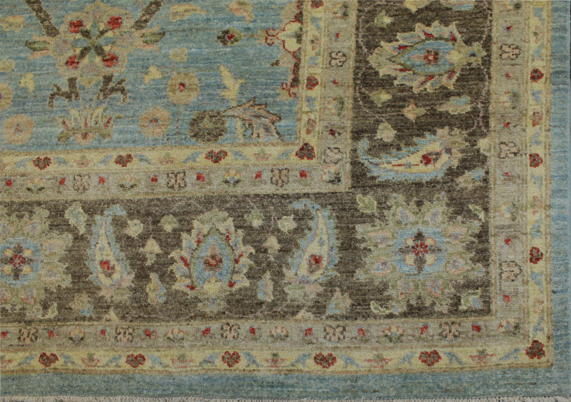 Clearance & Discount Rugs Chobi 14375 Lt. Blue - Blue & Lt. Brown - Chocolate Hand Knotted Rug