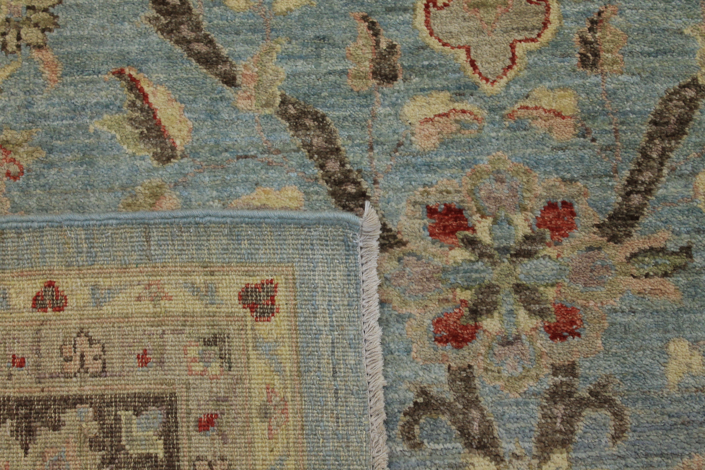 Clearance & Discount Rugs Chobi 14375 Lt. Blue - Blue & Lt. Brown - Chocolate Hand Knotted Rug