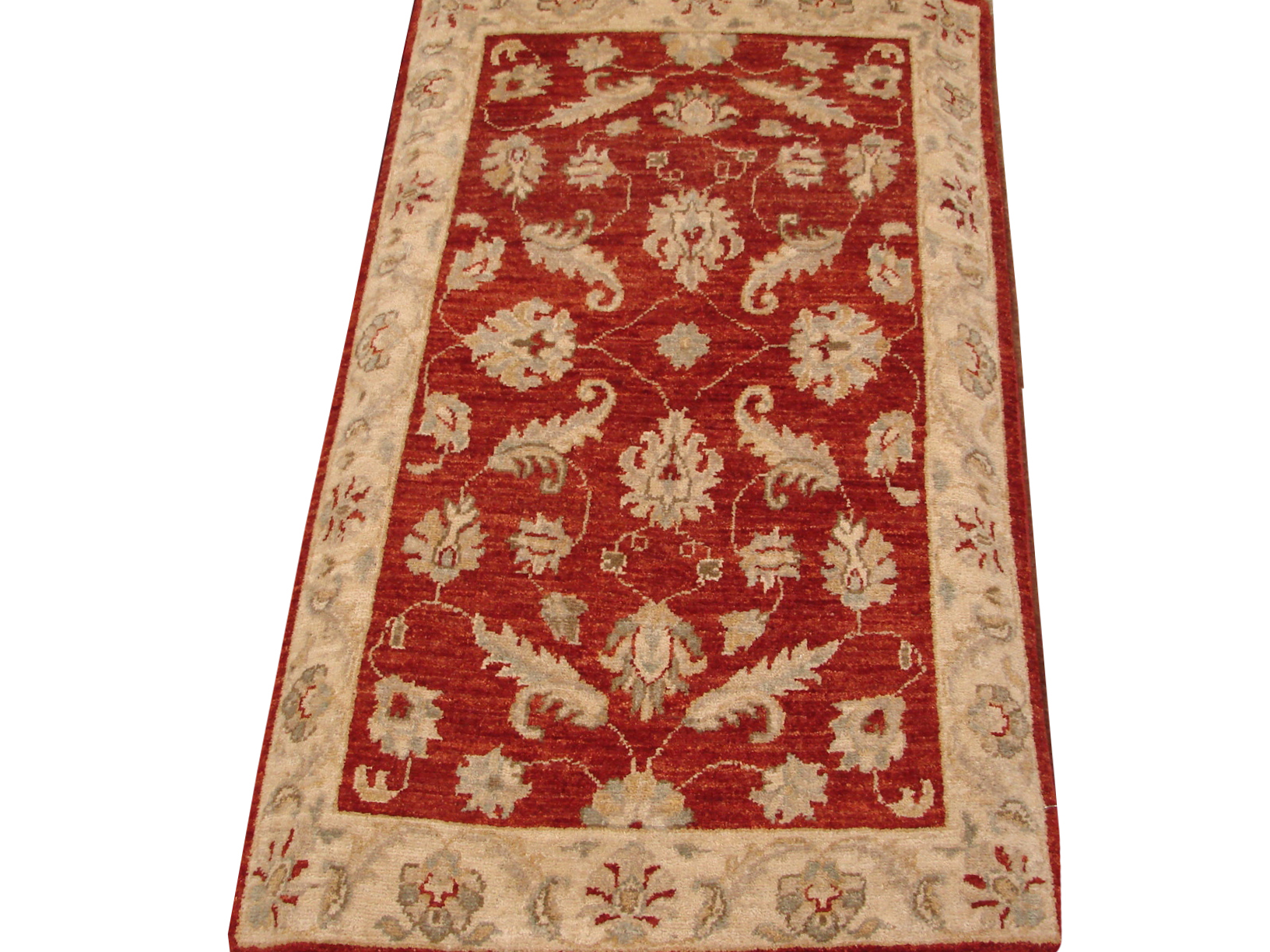 Clearance & Discount Rugs Chobi 14441 Red - Burgundy & Ivory - Beige Hand Knotted Rug