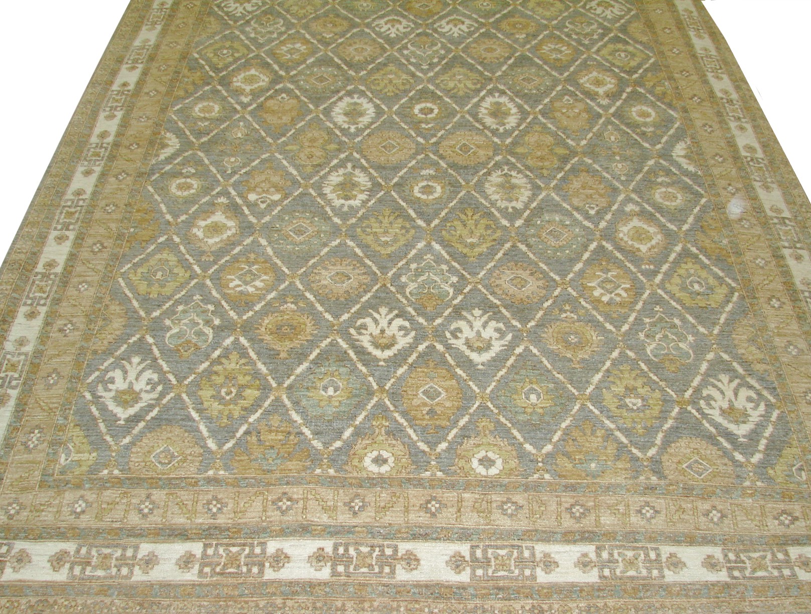 Clearance & Discount Rugs Chobi K 14515 Lt. Blue - Blue & Ivory - Beige Hand Knotted Rug