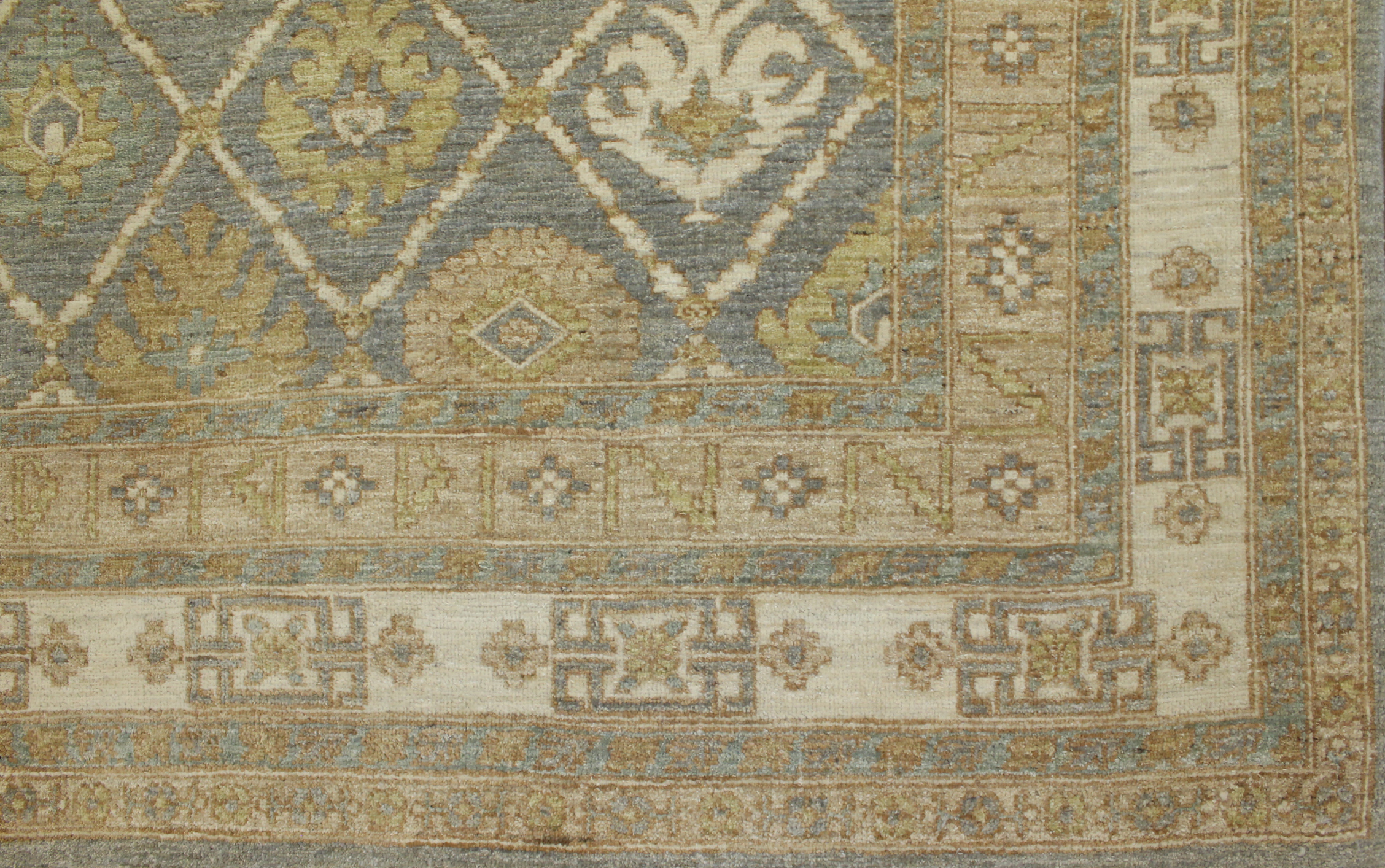 Clearance & Discount Rugs Chobi K 14515 Lt. Blue - Blue & Ivory - Beige Hand Knotted Rug