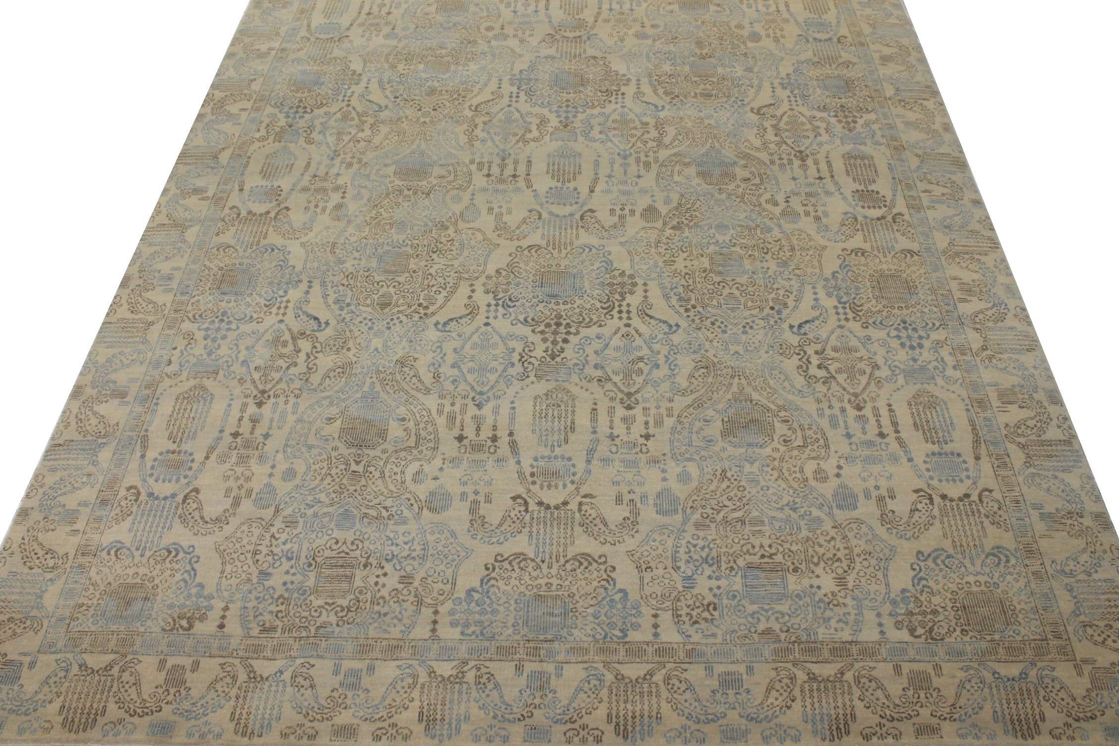 Clearance & Discount Rugs 14548 14548 Ivory - Beige Hand Knotted Rug