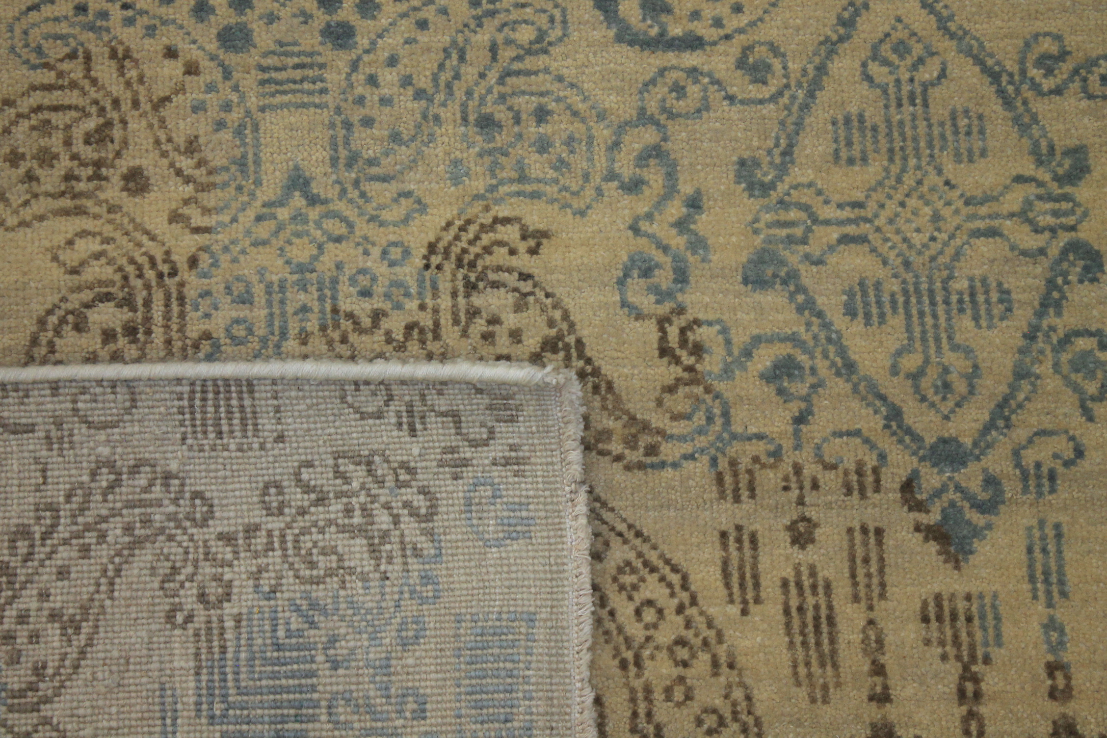 Clearance & Discount Rugs 14548 14548 Ivory - Beige Hand Knotted Rug