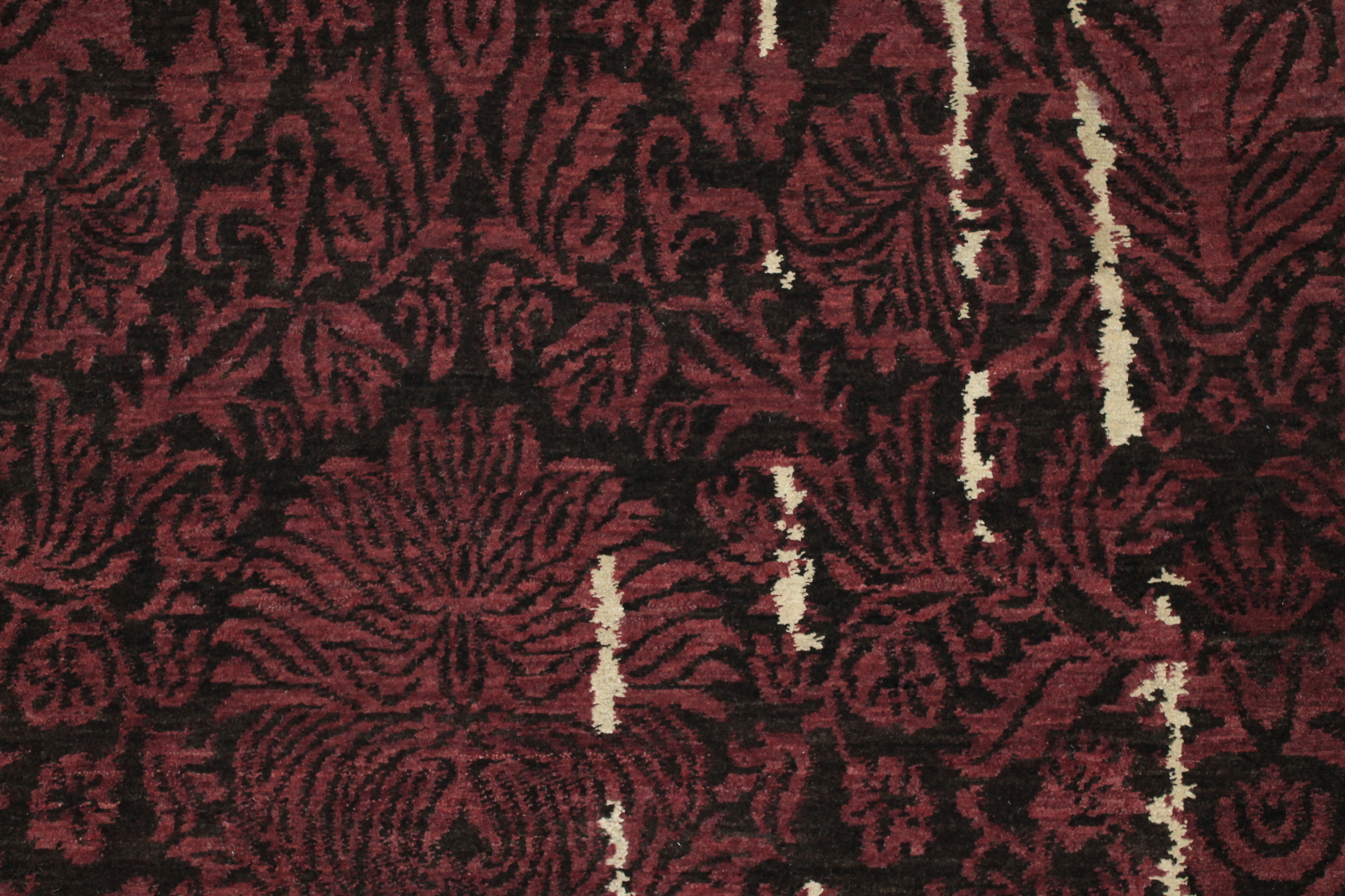 Clearance & Discount Rugs Bamboo Silk 14552 Ivory - Beige & Red - Burgundy Hand Knotted Rug