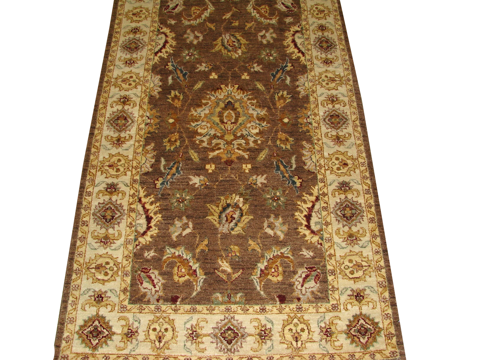 Clearance & Discount Rugs Sultan 14662 Lt. Brown - Chocolate & Lt. Gold - Gold Hand Knotted Rug
