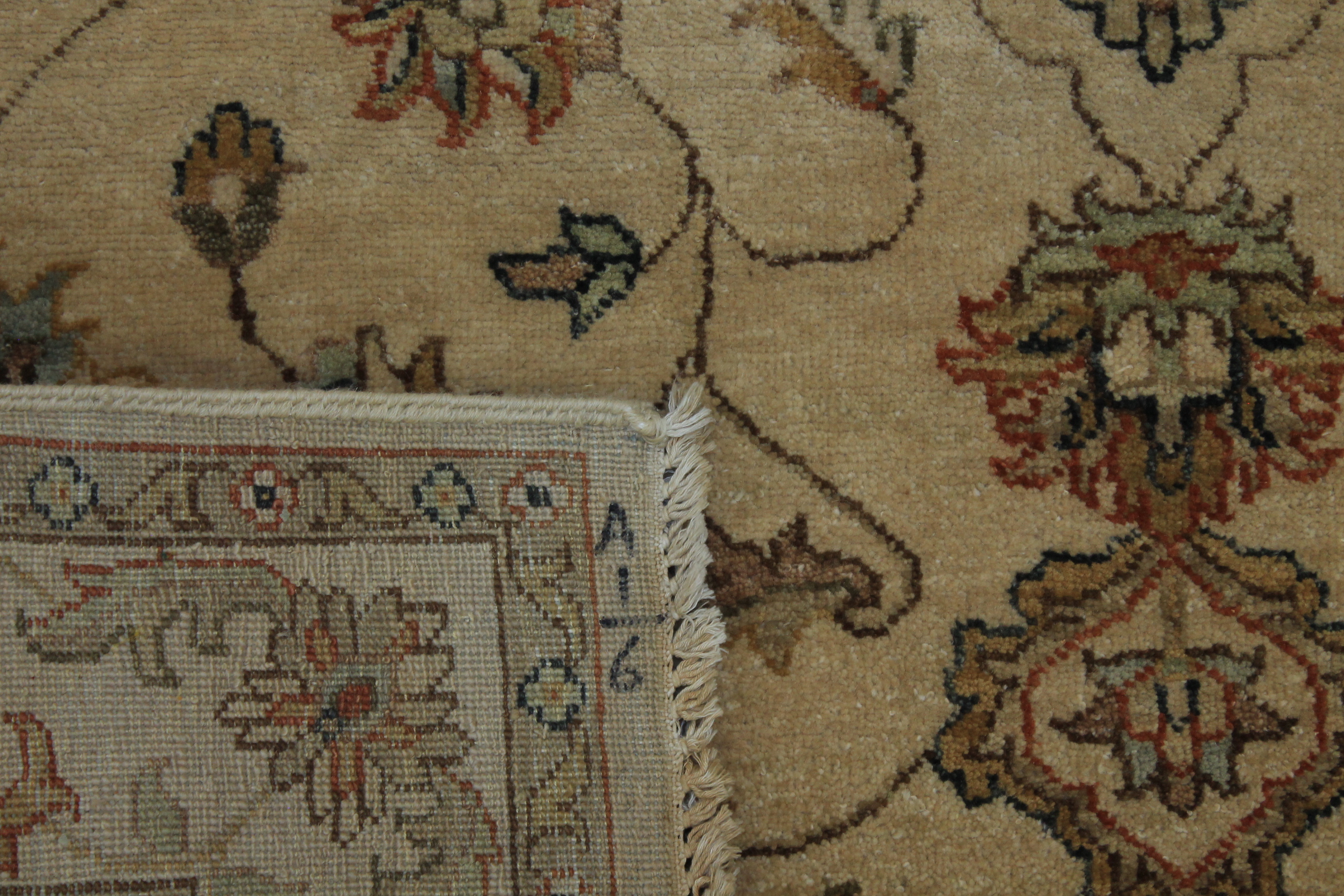 Clearance & Discount Rugs Sultan 14708 Lt. Gold - Gold & Ivory - Beige Hand Knotted Rug