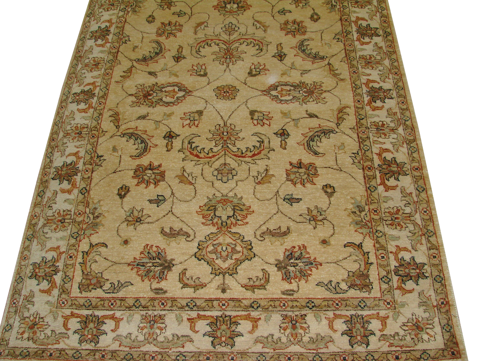 Clearance & Discount Rugs Sultan 14708 Lt. Gold - Gold & Ivory - Beige Hand Knotted Rug