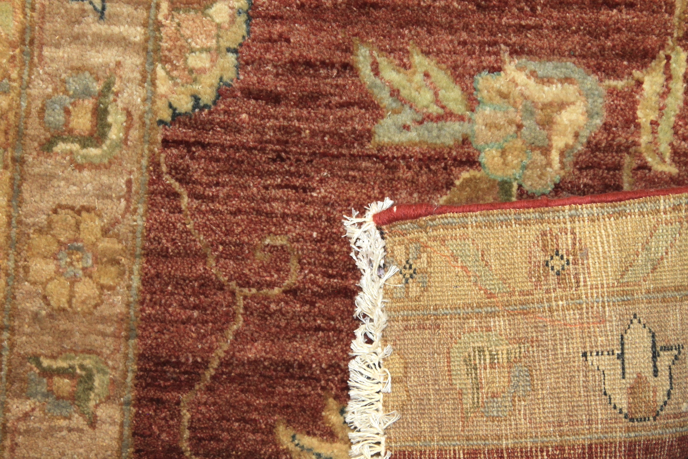 Clearance & Discount Rugs Sultan 14854 Rust - Orange & Ivory - Beige Hand Knotted Rug