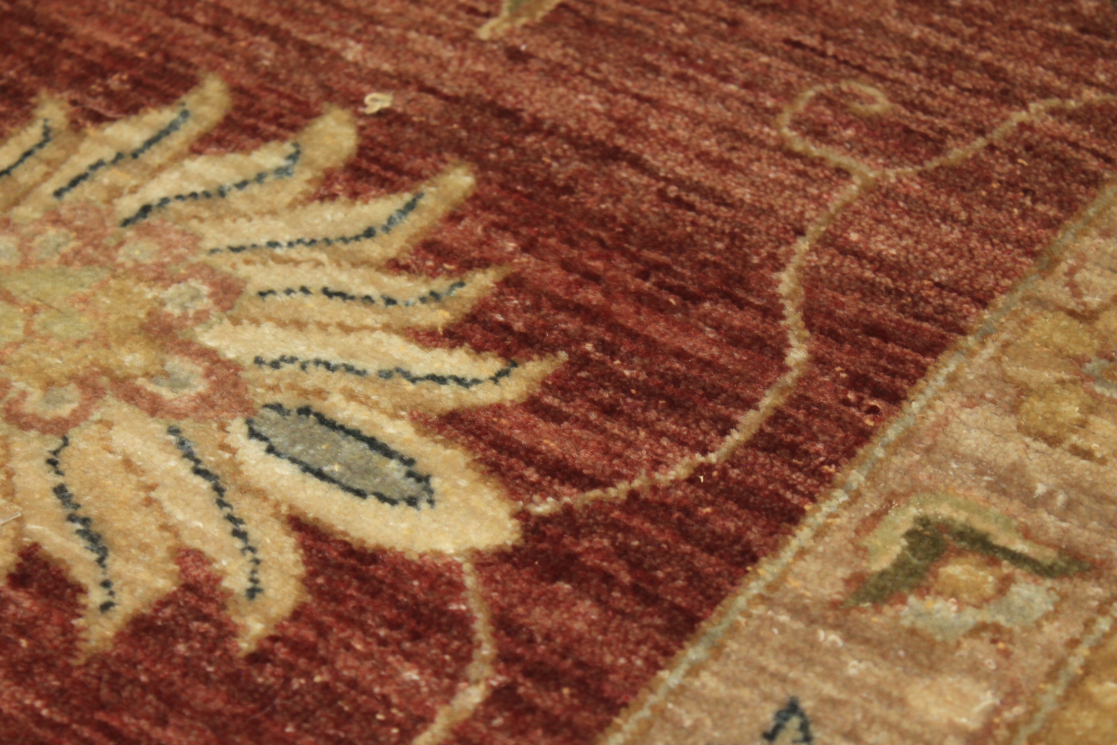 Clearance & Discount Rugs Sultan 14854 Rust - Orange & Ivory - Beige Hand Knotted Rug