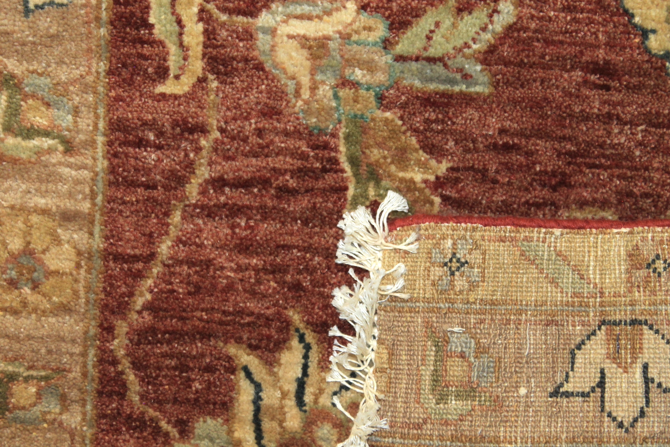 Clearance & Discount Rugs Sultan 14855 Rust - Orange & Lt. Gold - Gold Hand Knotted Rug