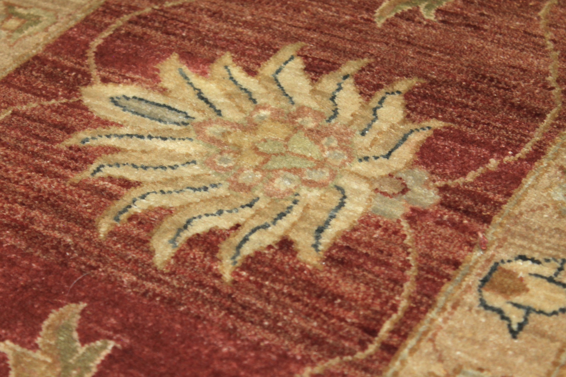 Clearance & Discount Rugs Sultan 14855 Rust - Orange & Lt. Gold - Gold Hand Knotted Rug